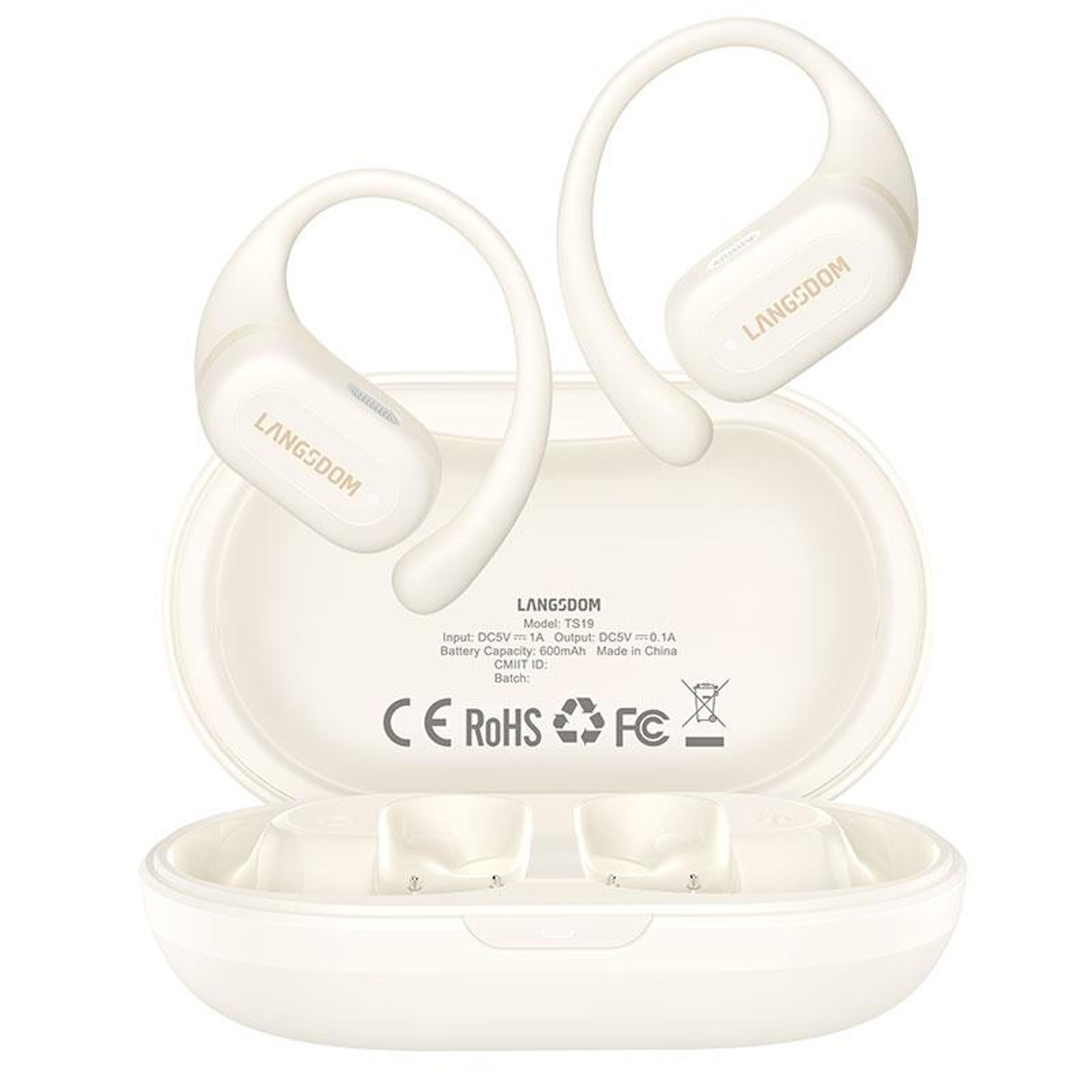 Langsdom TS19 Open Ear Bluetooth Earbuds With ENC Noise Cancellation And IPX5 Waterproof Design 9