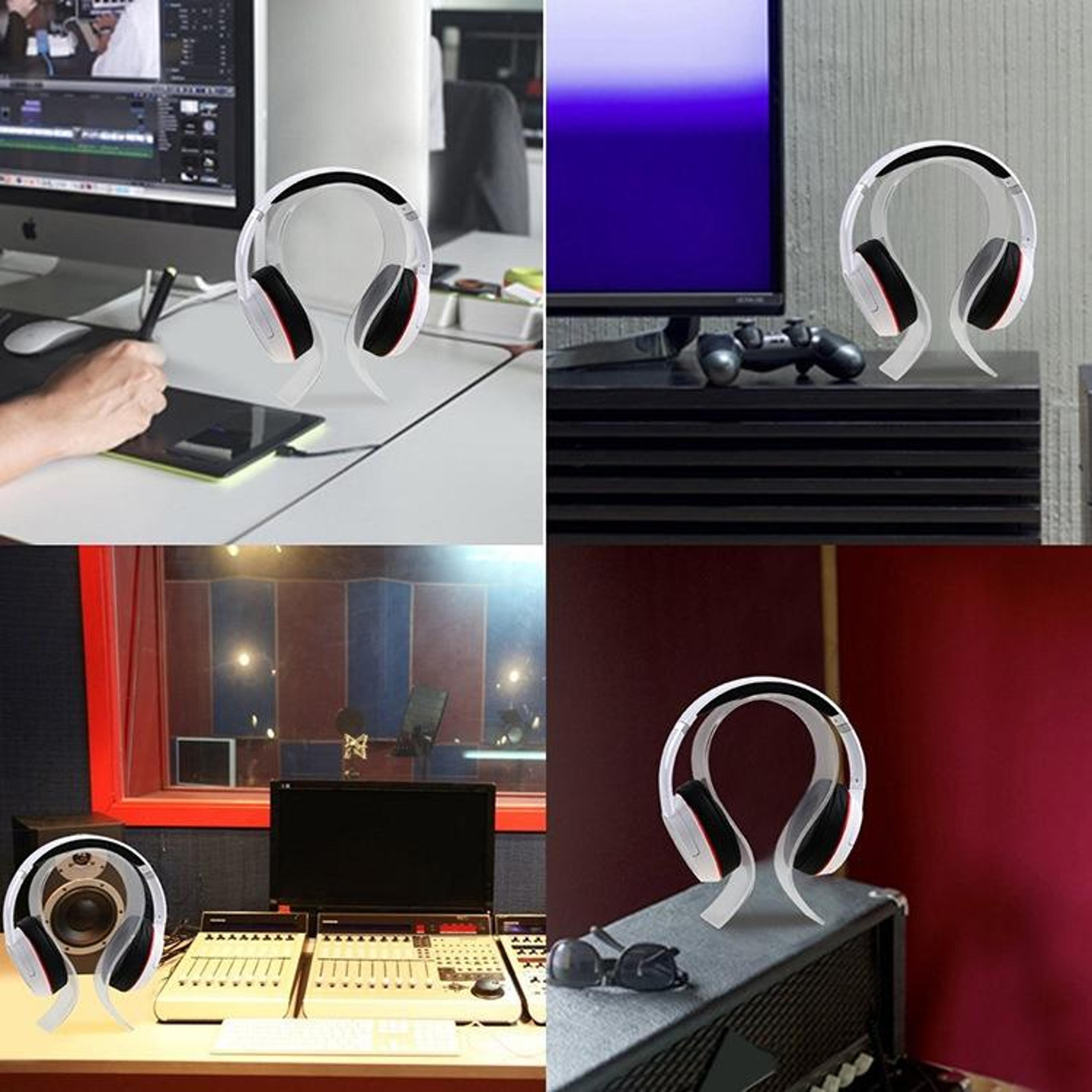 Universal Acrylic Headphone Stand Holder For Desk Gaming Headset Display 4