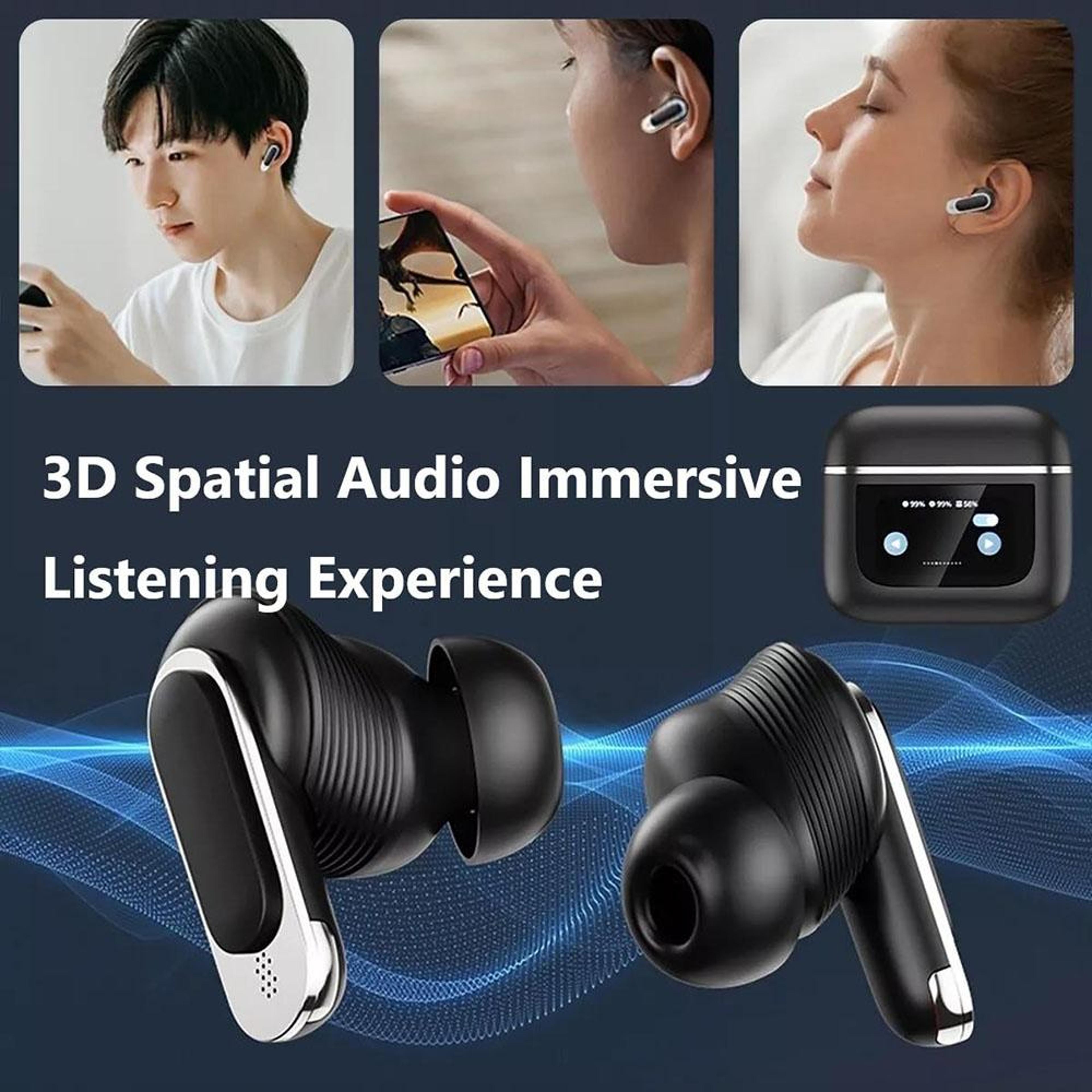 QuietSync V8 Bluetooth Earbuds With ANC Touch Screen  360 Surround Sound 6