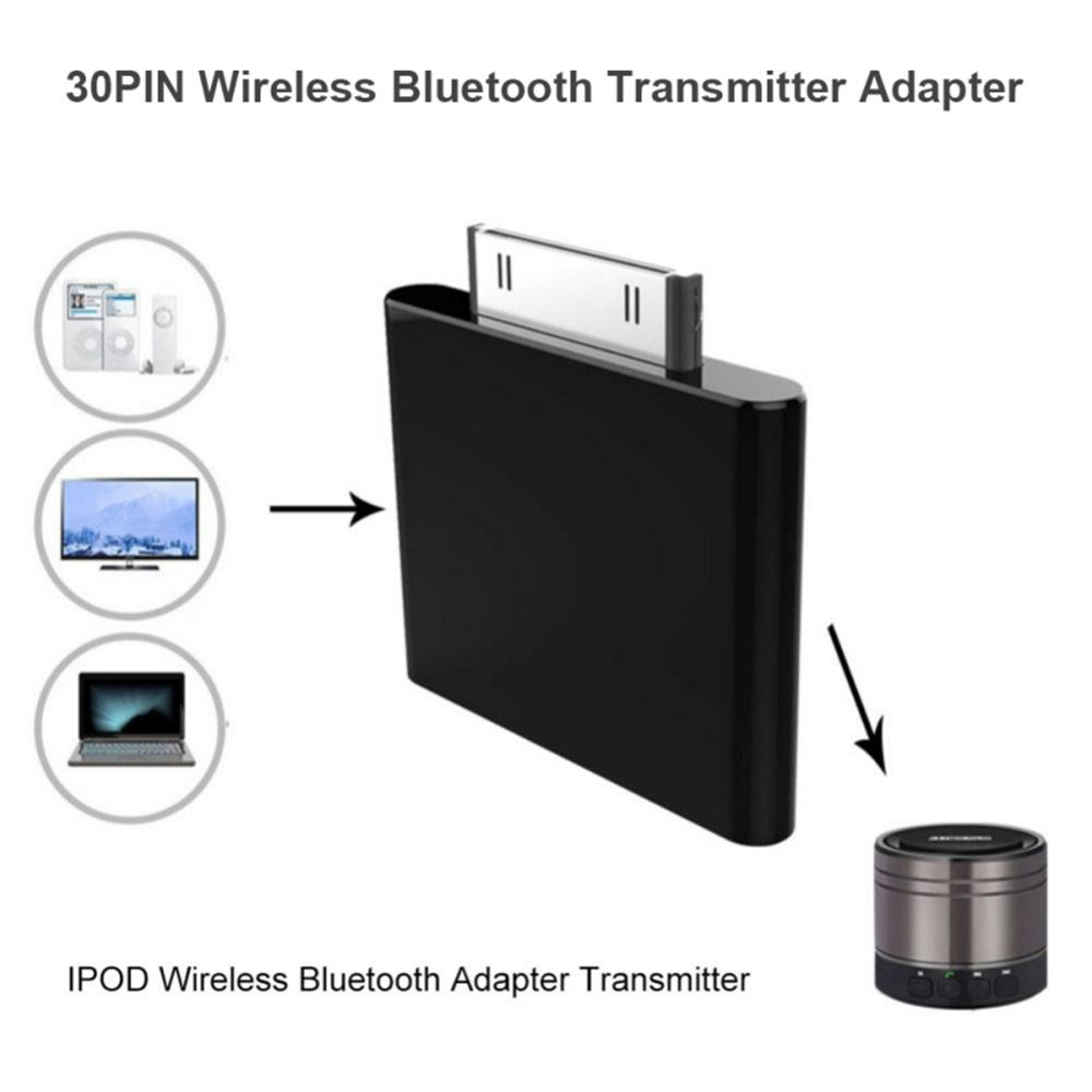 Wireless 30 Pin Bluetooth Audio Transmitter For IPod  Speakers Bluetooth 41 Adapter 5