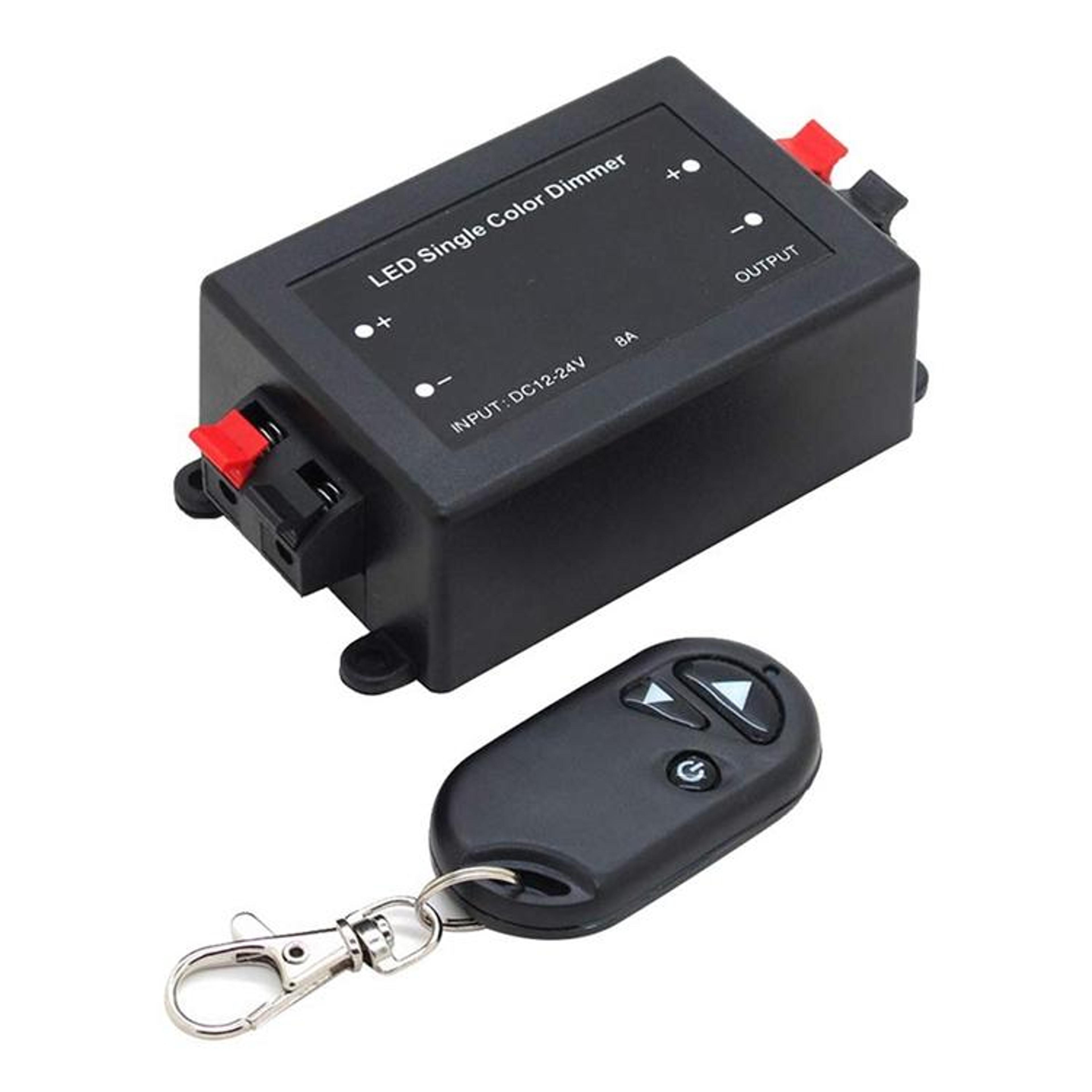 Smart RF LED Dimmer Controller With Wireless Remote For 12V Single Color Strip Lights 4