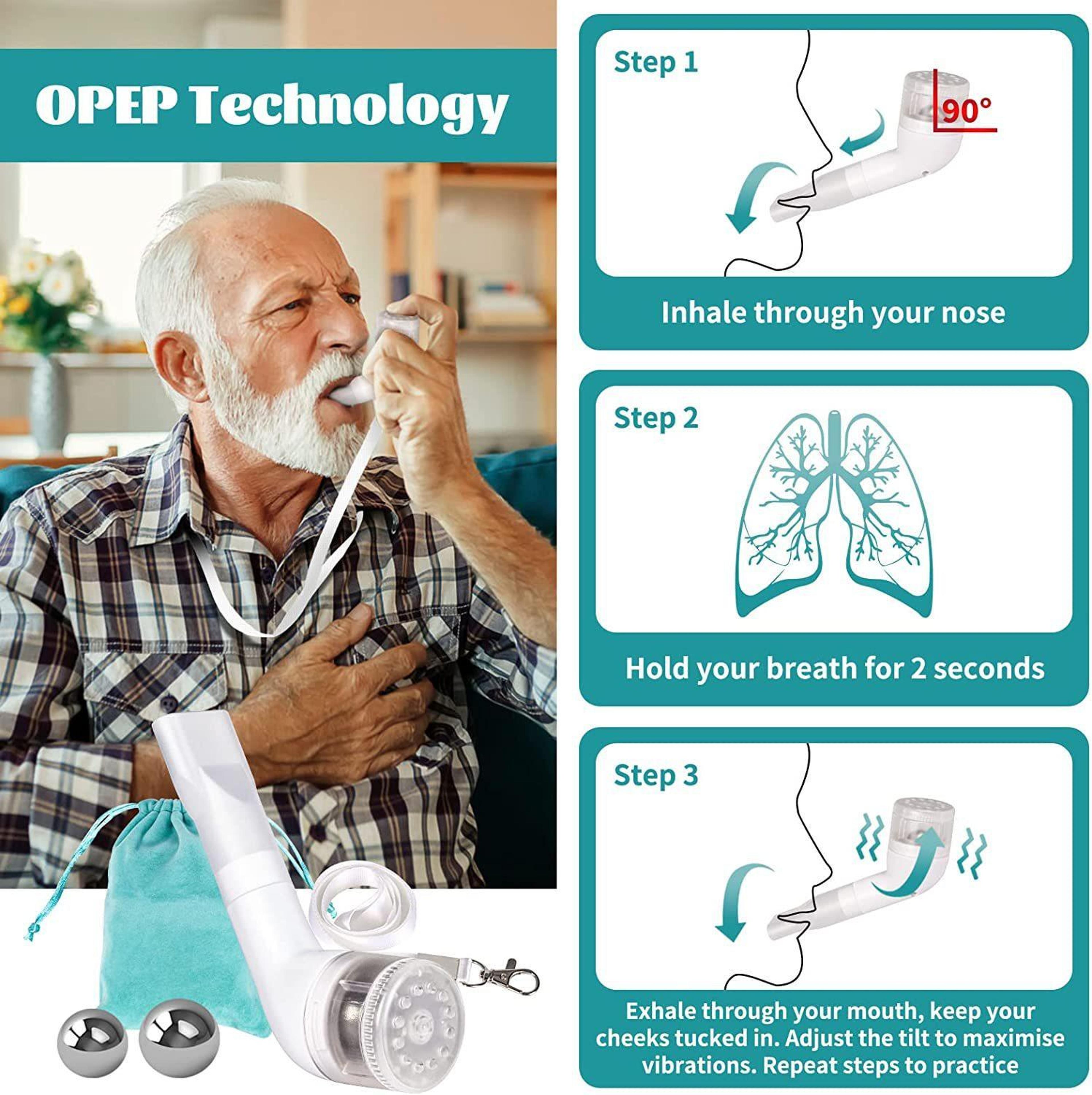 BreatheFlow 3 Ball Breathing Exerciser For Lung Capacity  Respiratory Muscle Training 1