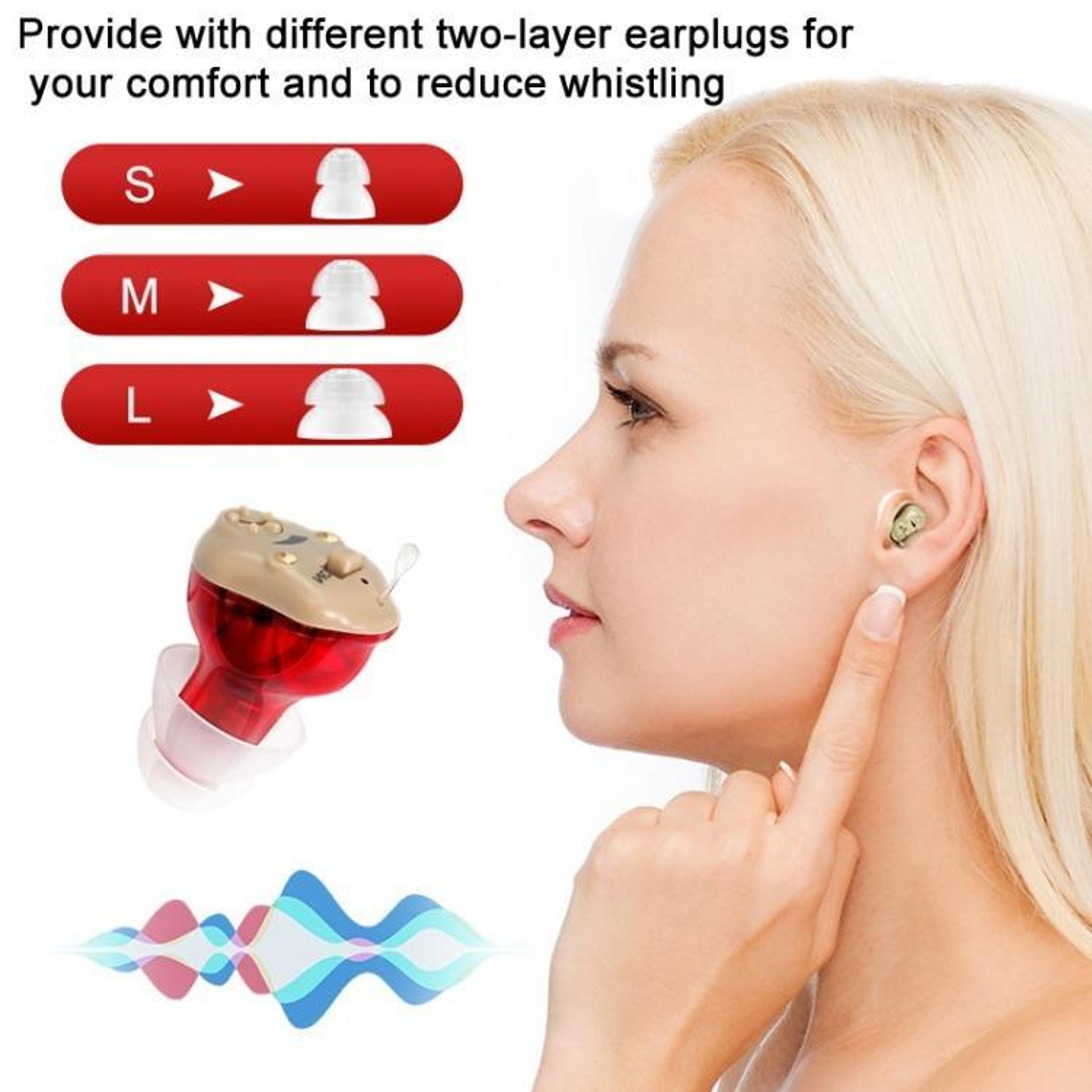 GM 915 Rechargeable Invisible Hearing Aids With Type C Charging  Noise Reduction 4