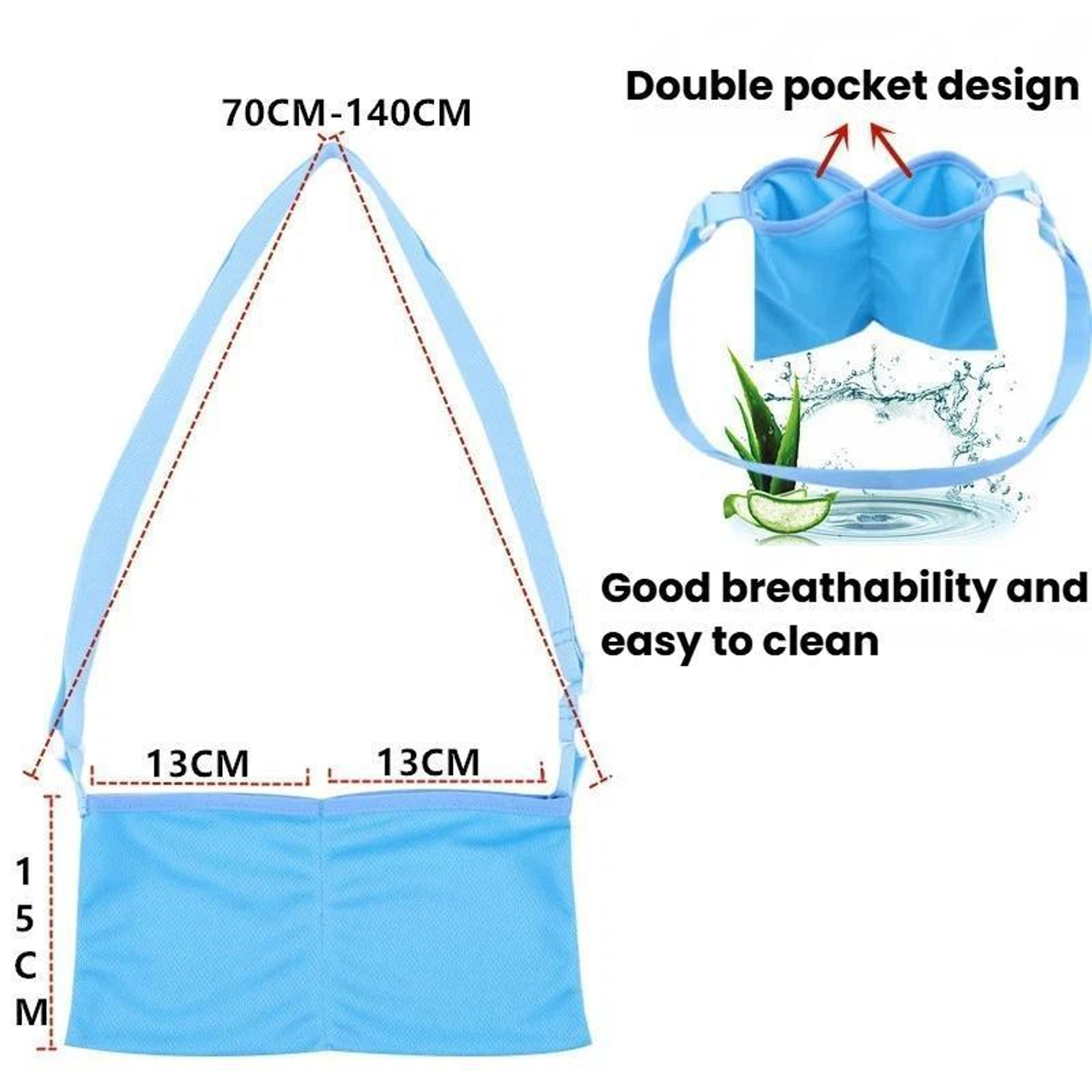 Post Surgery Breast Drain Pouch Adjustable Shower Support Bag For Mastectomy Recovery Care 7