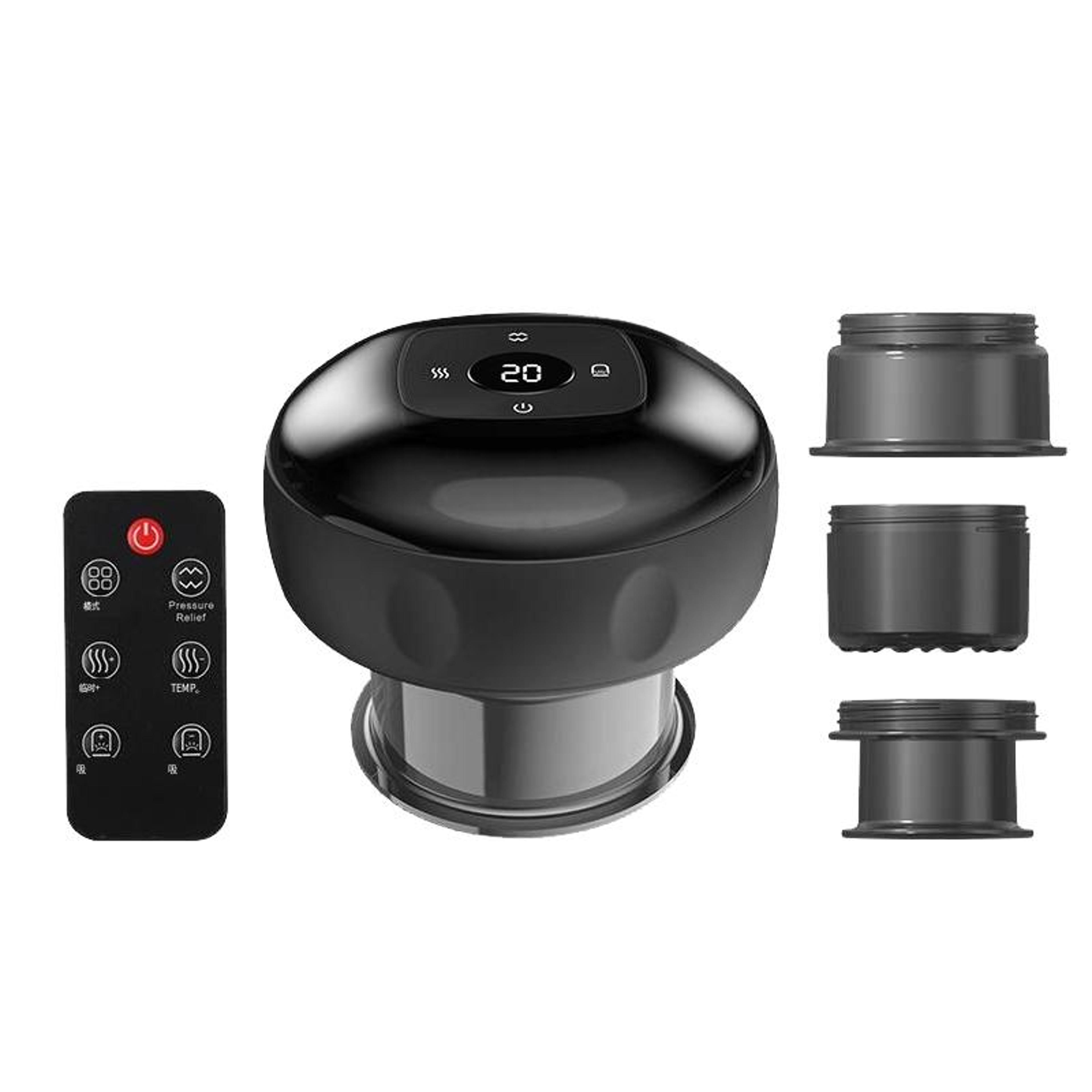SmartVac Pro Cupping Therapy Massager With Remote Control  12 Speed Heat Suction 5