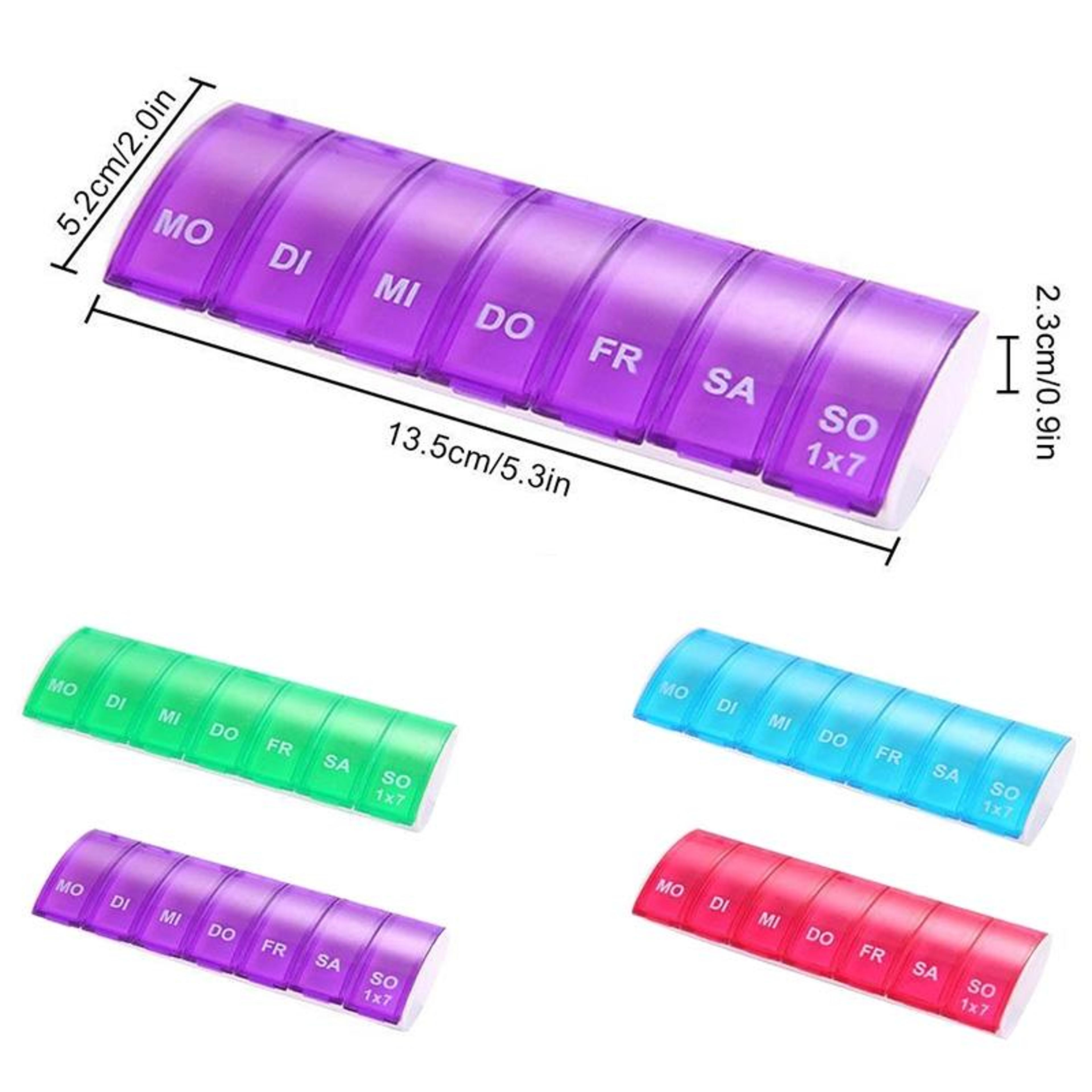 Weekly Travel Pill Organizer Case With 7 Compartments Portable Pill Box For Daily Medication 5