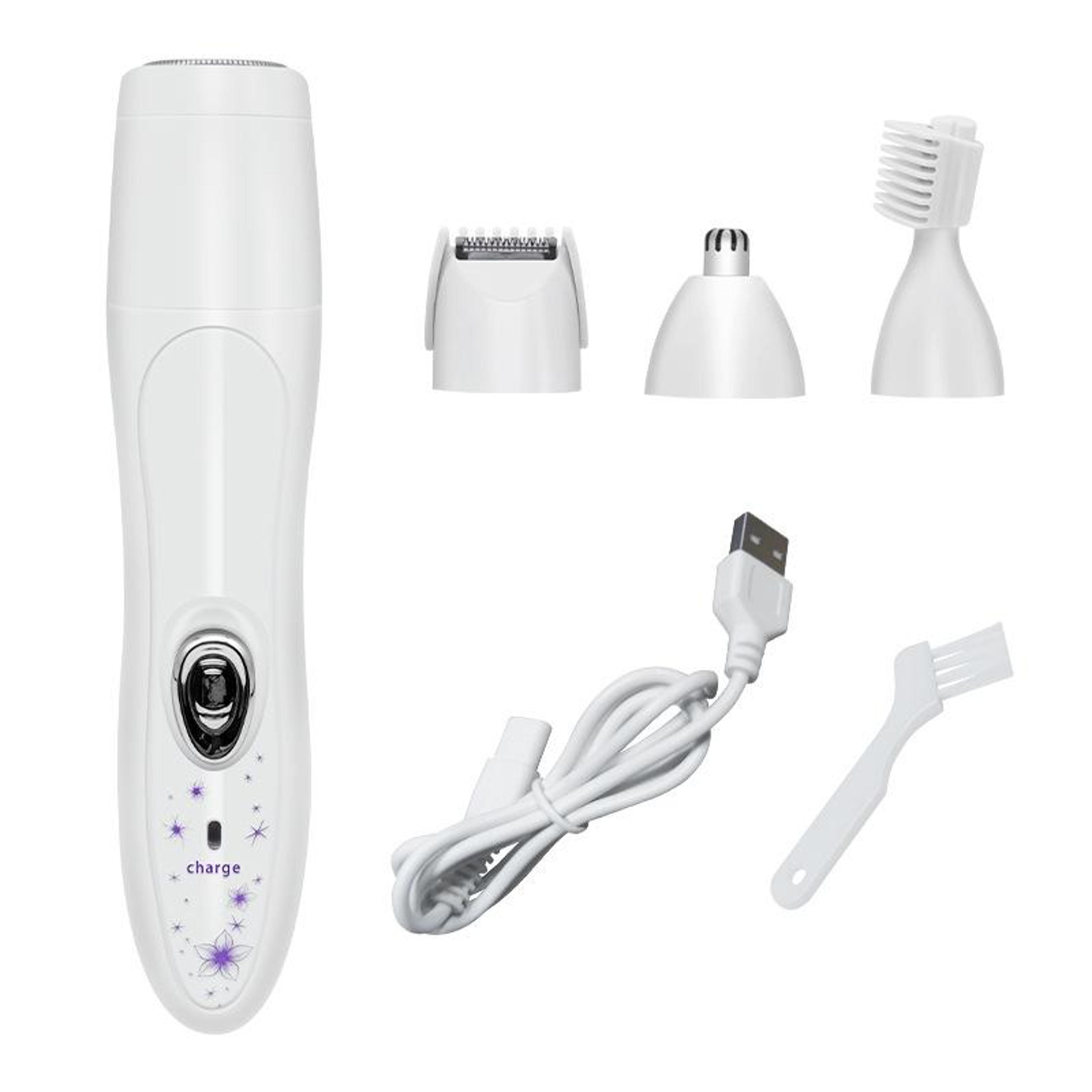 4 In 1 Waterproof Womens Epilator  Electric Shaver With Precision Trimmer And USB Charging 2