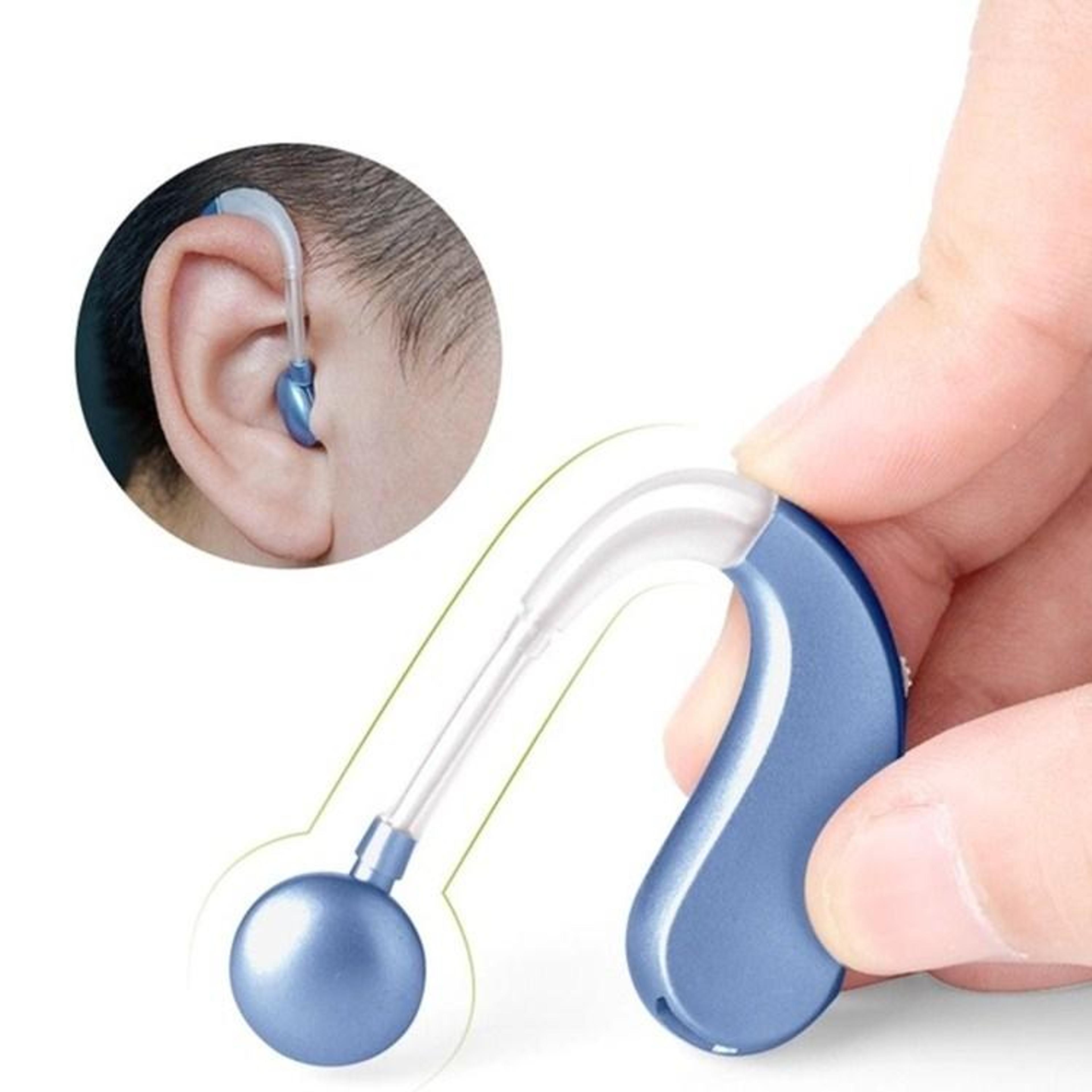 rechargeable invisible hearing aid for seniors with noise reduction and dual listening modes