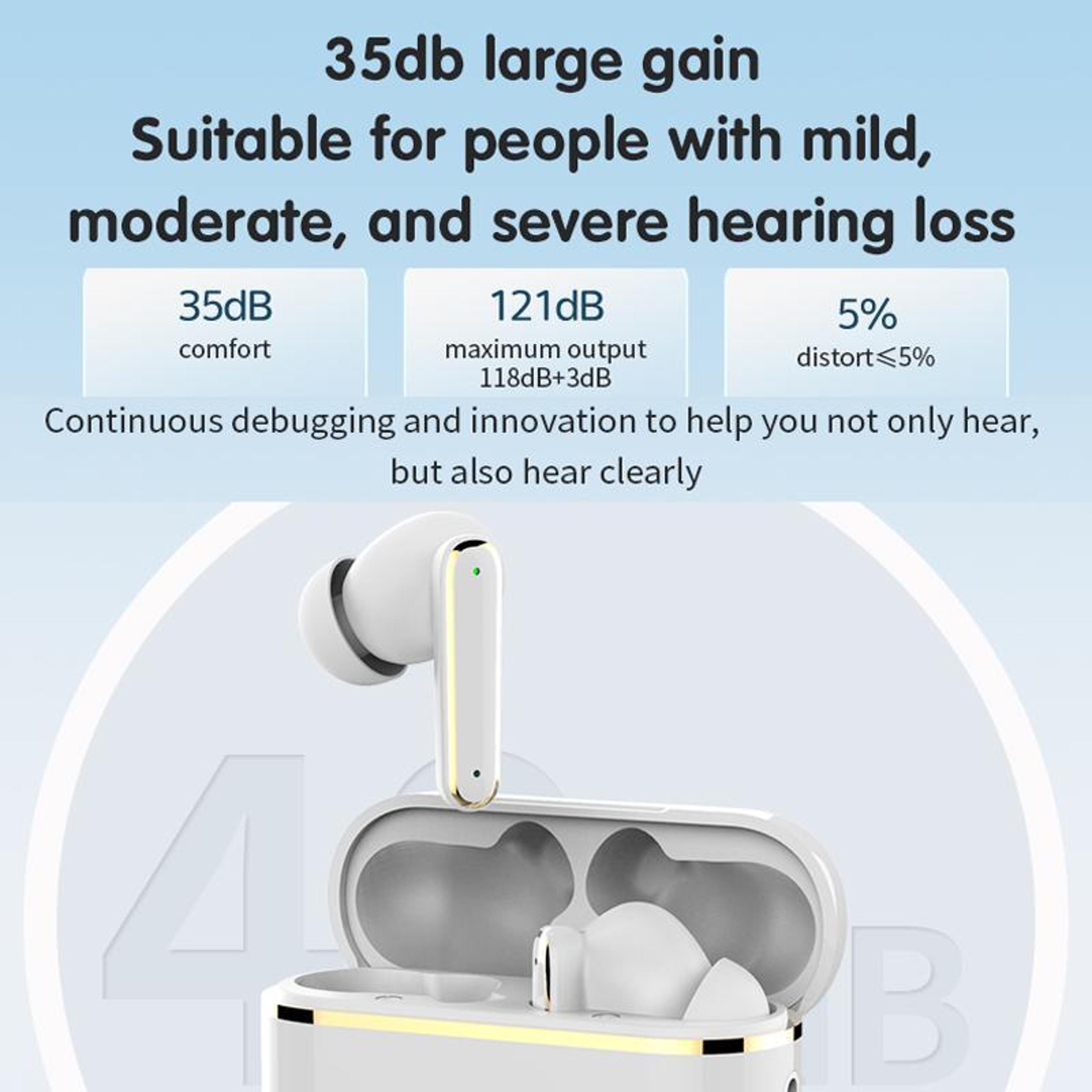 HearEase Pro Smart Touch Rechargeable Hearing Aid With Noise Reduction  Charging Case 2