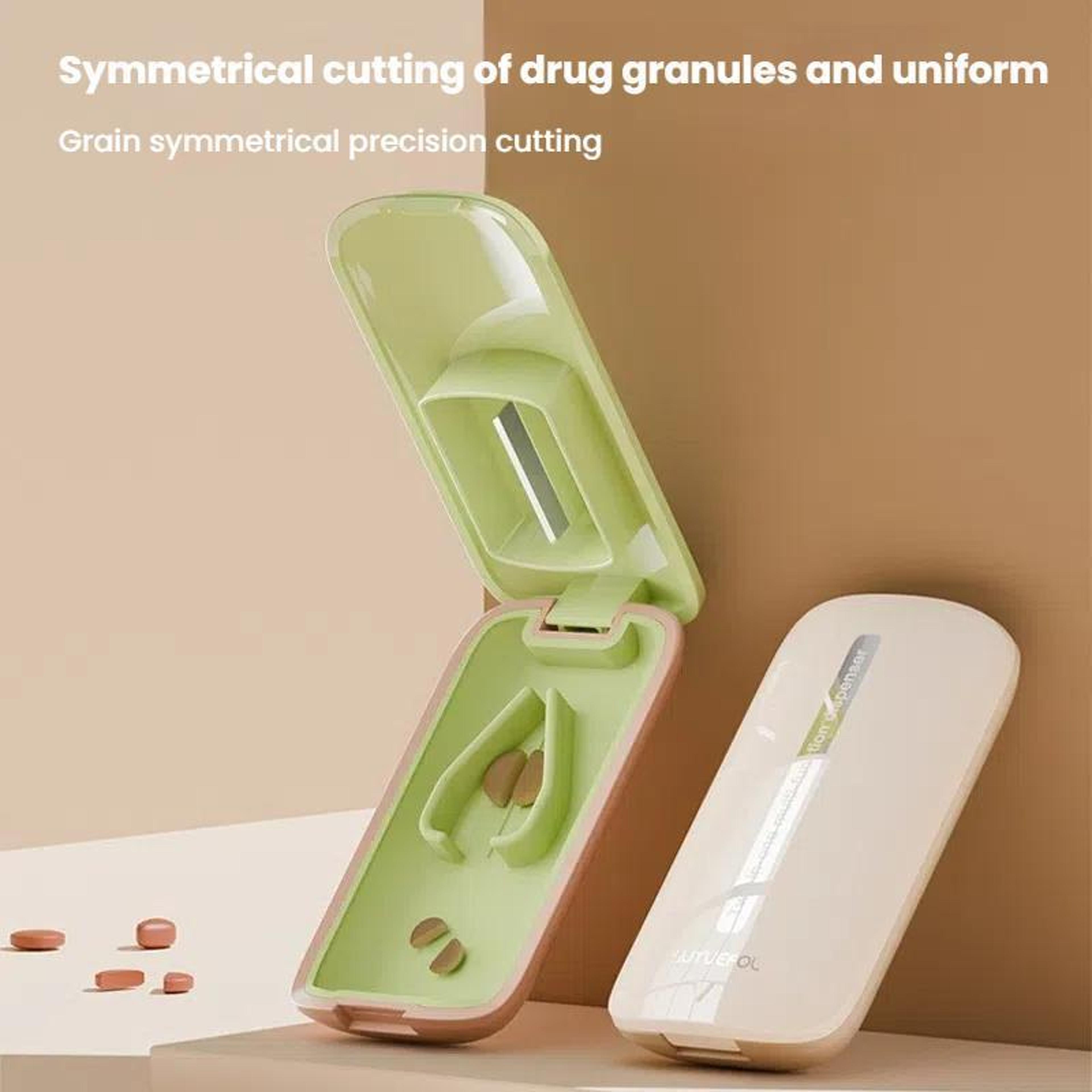 Precision Portable Pill Cutter  Storage Box For Accurate Tablet Splitting 5