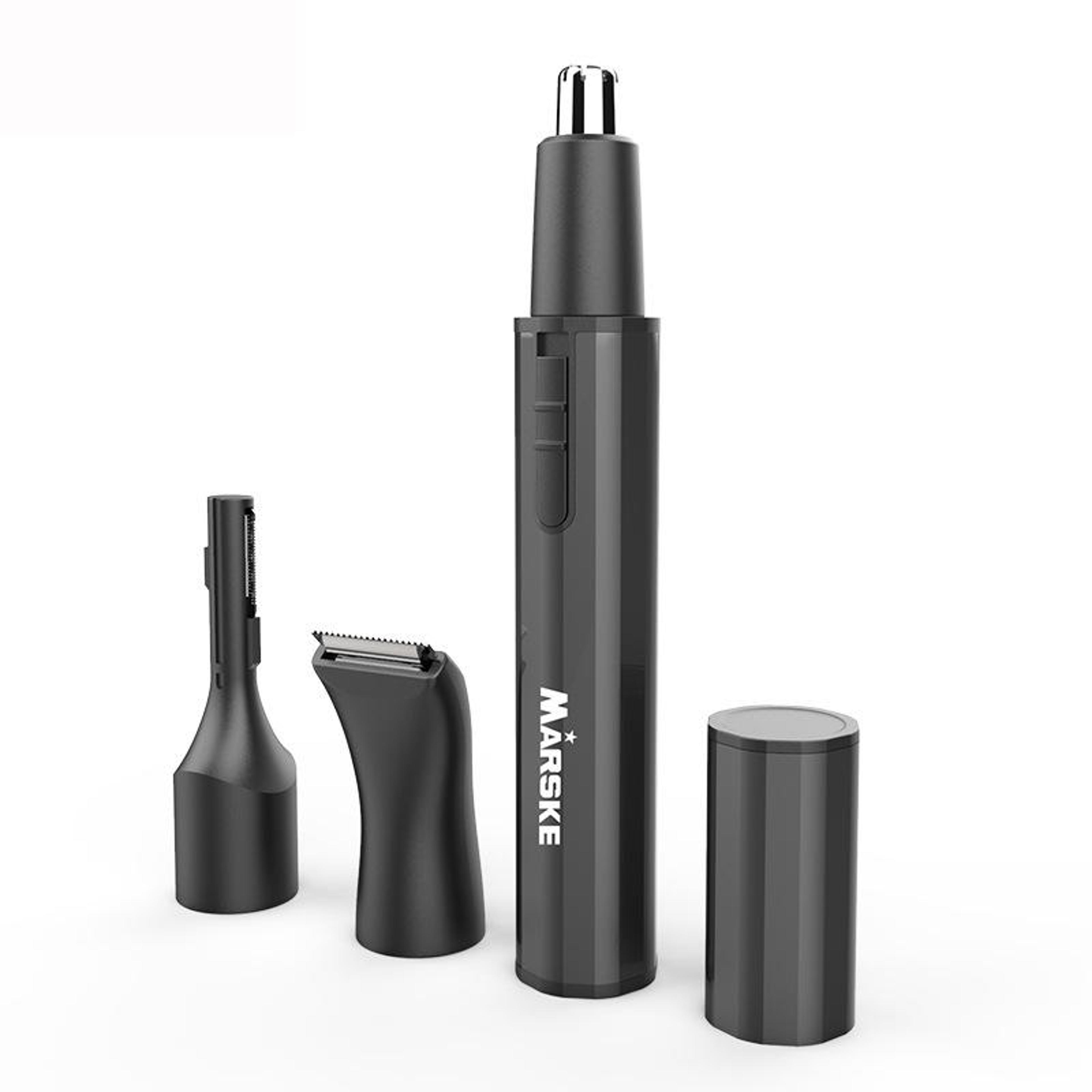 marske 3 in 1 nose hair trimmer rechargeable grooming kit with beard & eyebrow trimmer