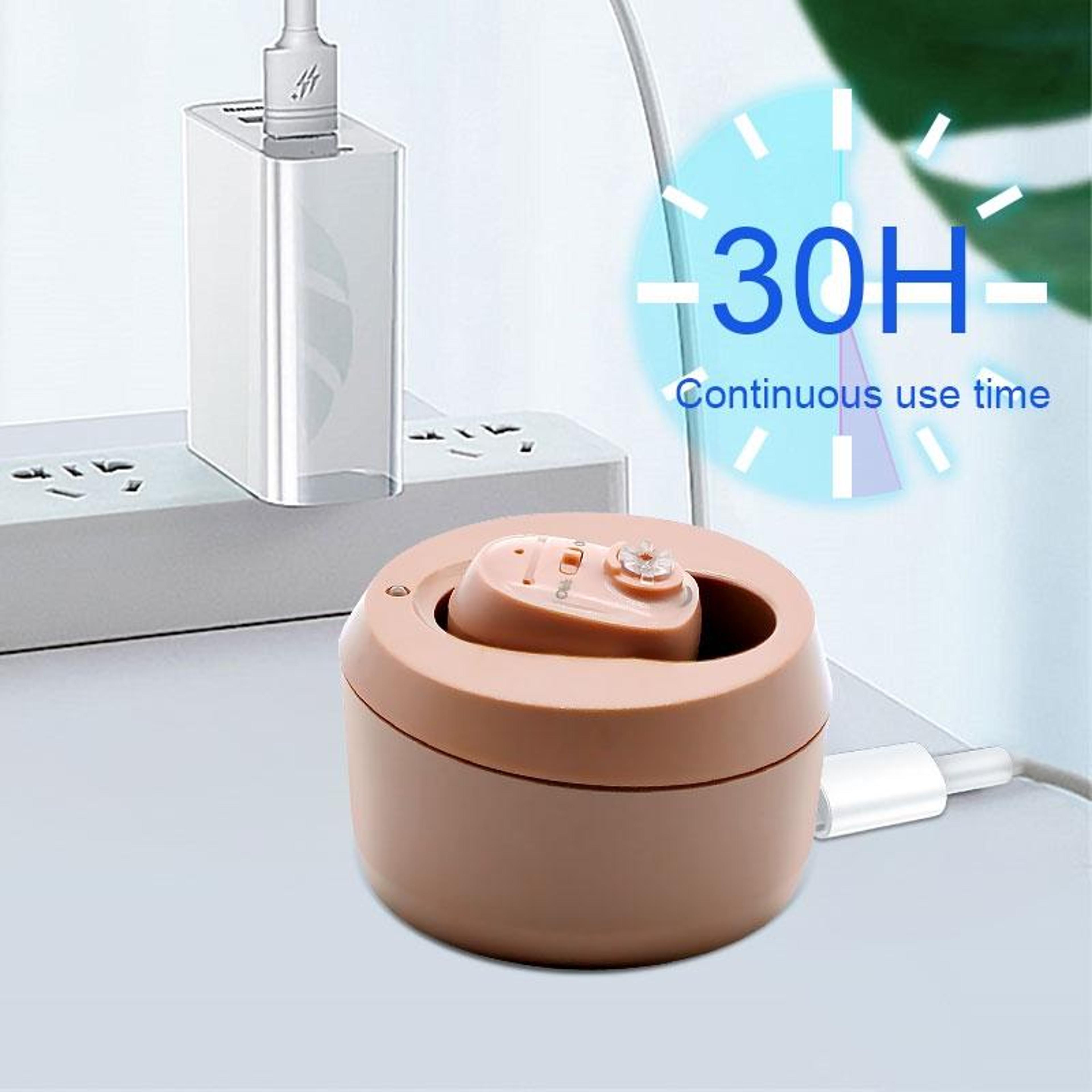 ClearTone Rechargeable Invisible Hearing Aid With Noise Reduction For Seniors  Adults 4
