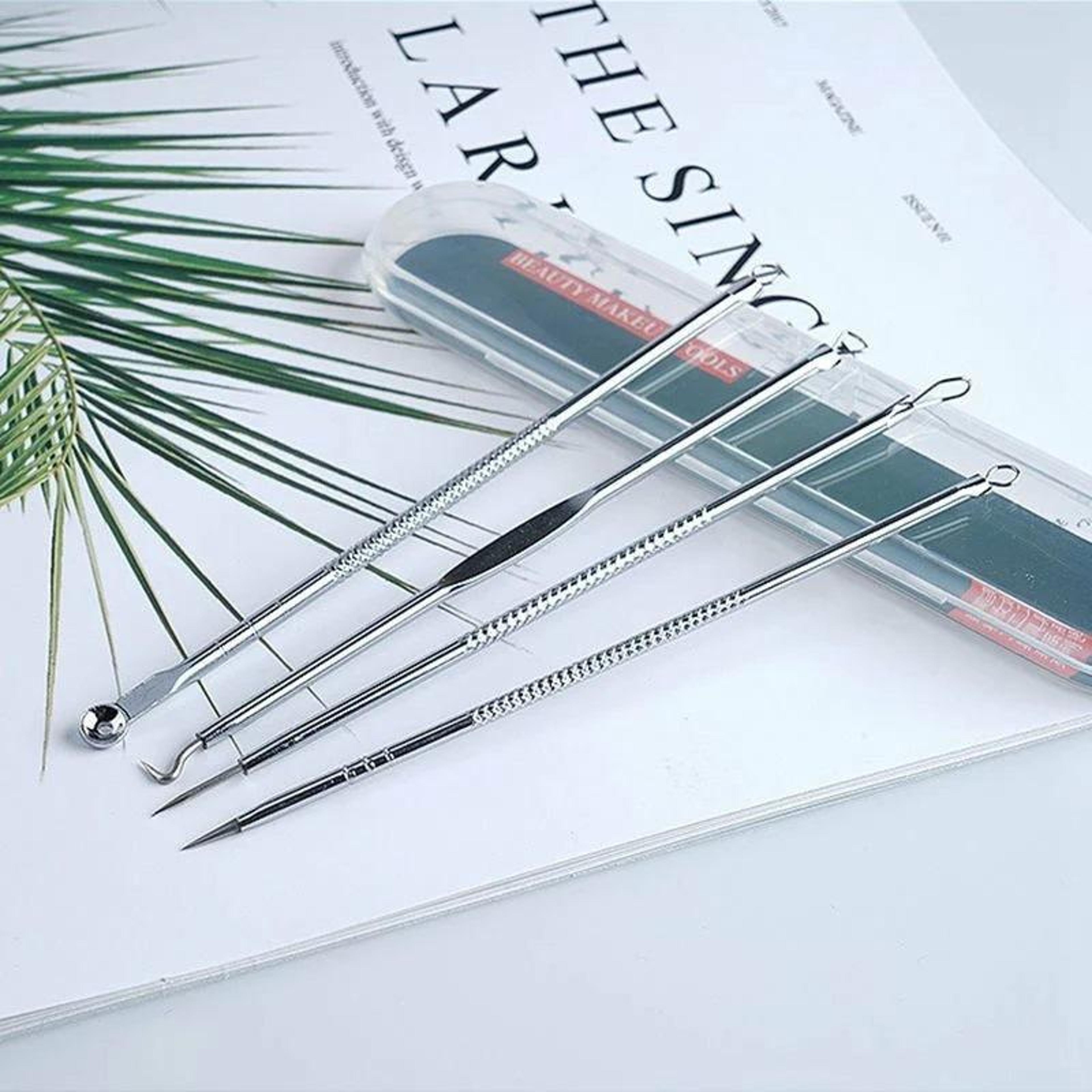 Precision Stainless Steel Blackhead Remover Tool Set For Acne Whiteheads  Deep Pore Cleaning 4