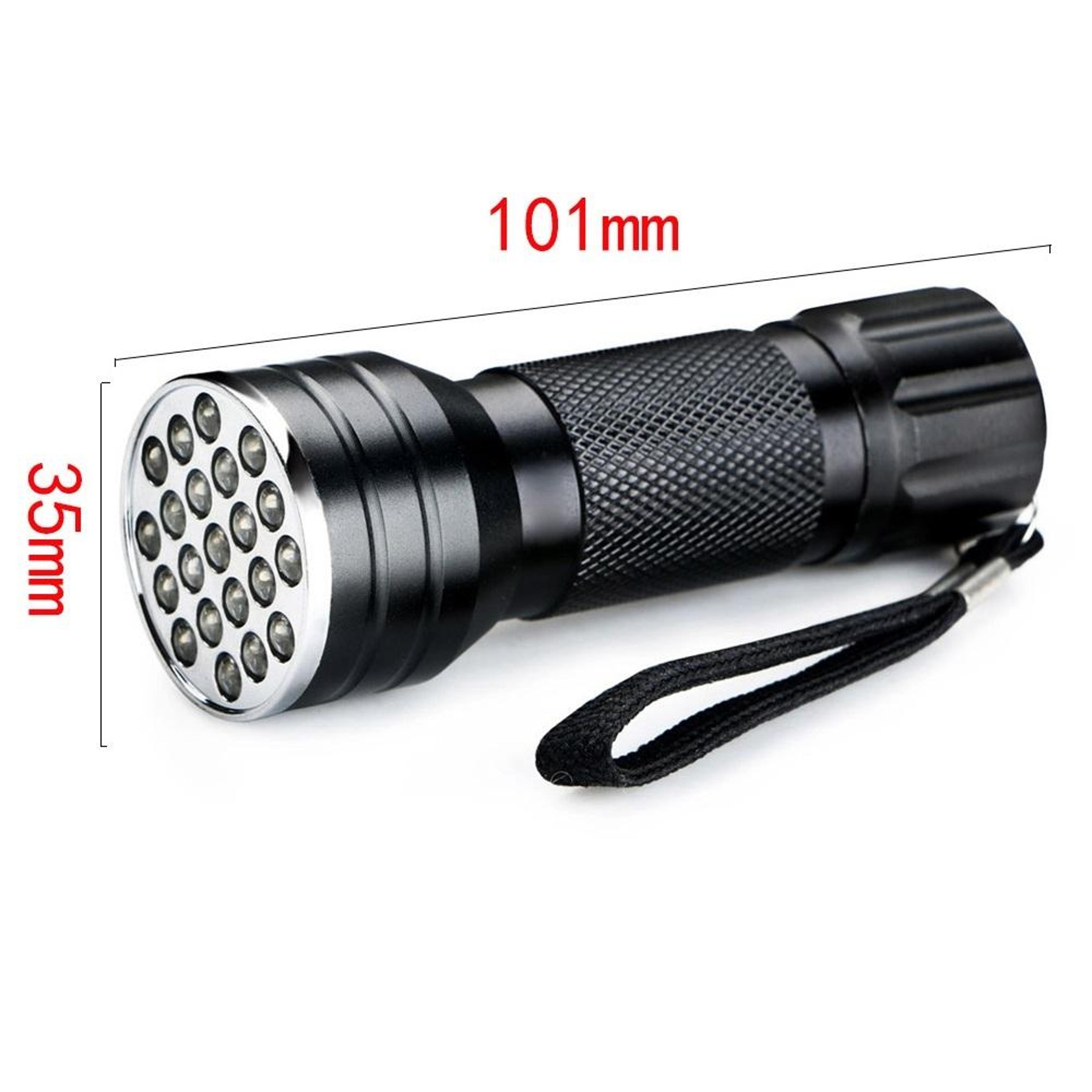 21 LED UV Flashlight 395nm Black Light Detector For Pet Stains Currency Checks  Home Inspections 4