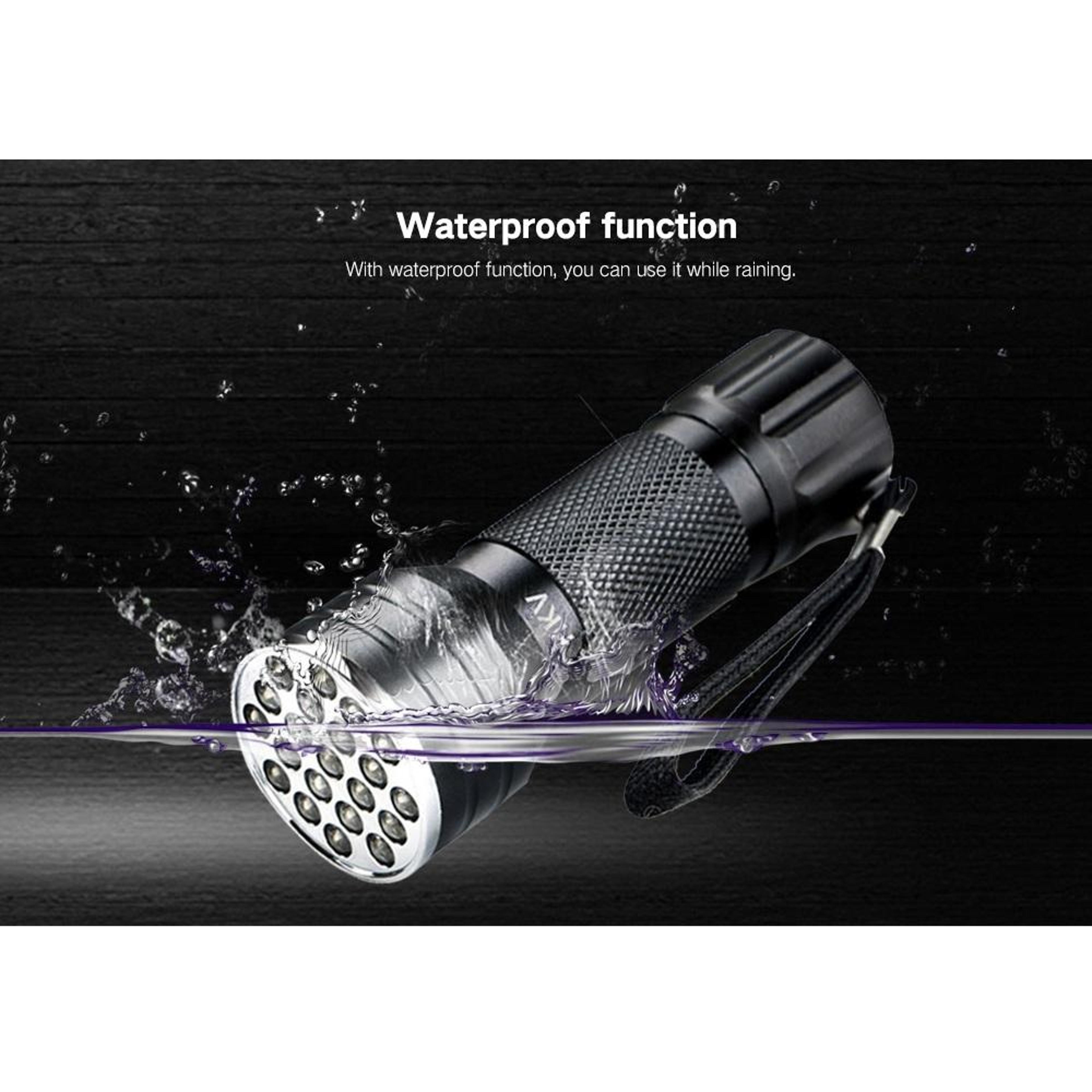 21 LED UV Flashlight 395nm Black Light Detector For Pet Stains Currency Checks  Home Inspections 6