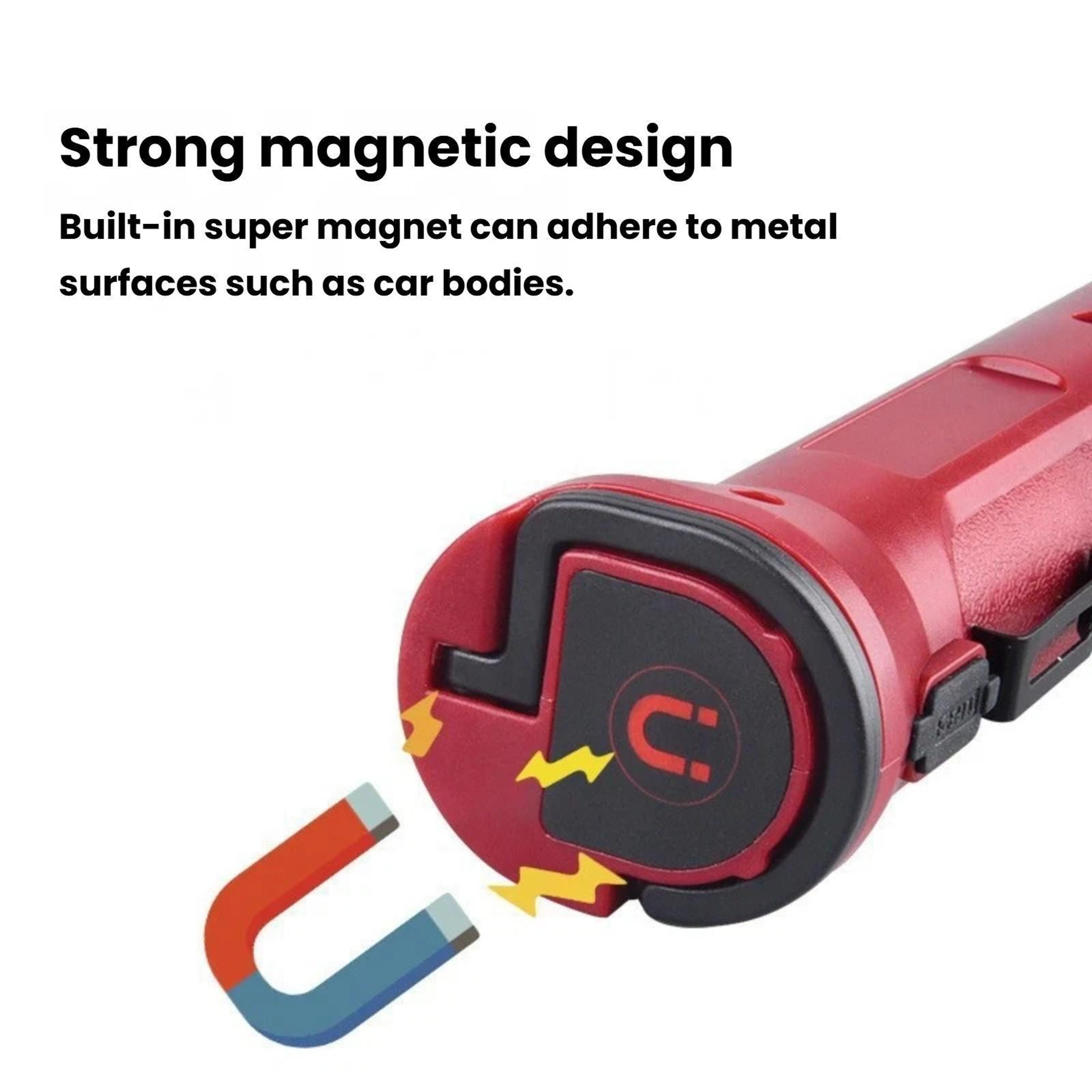 MagnaBeam Rechargeable COB Work Light With Magnetic Base Type C Charging  Camping Flashlight 2