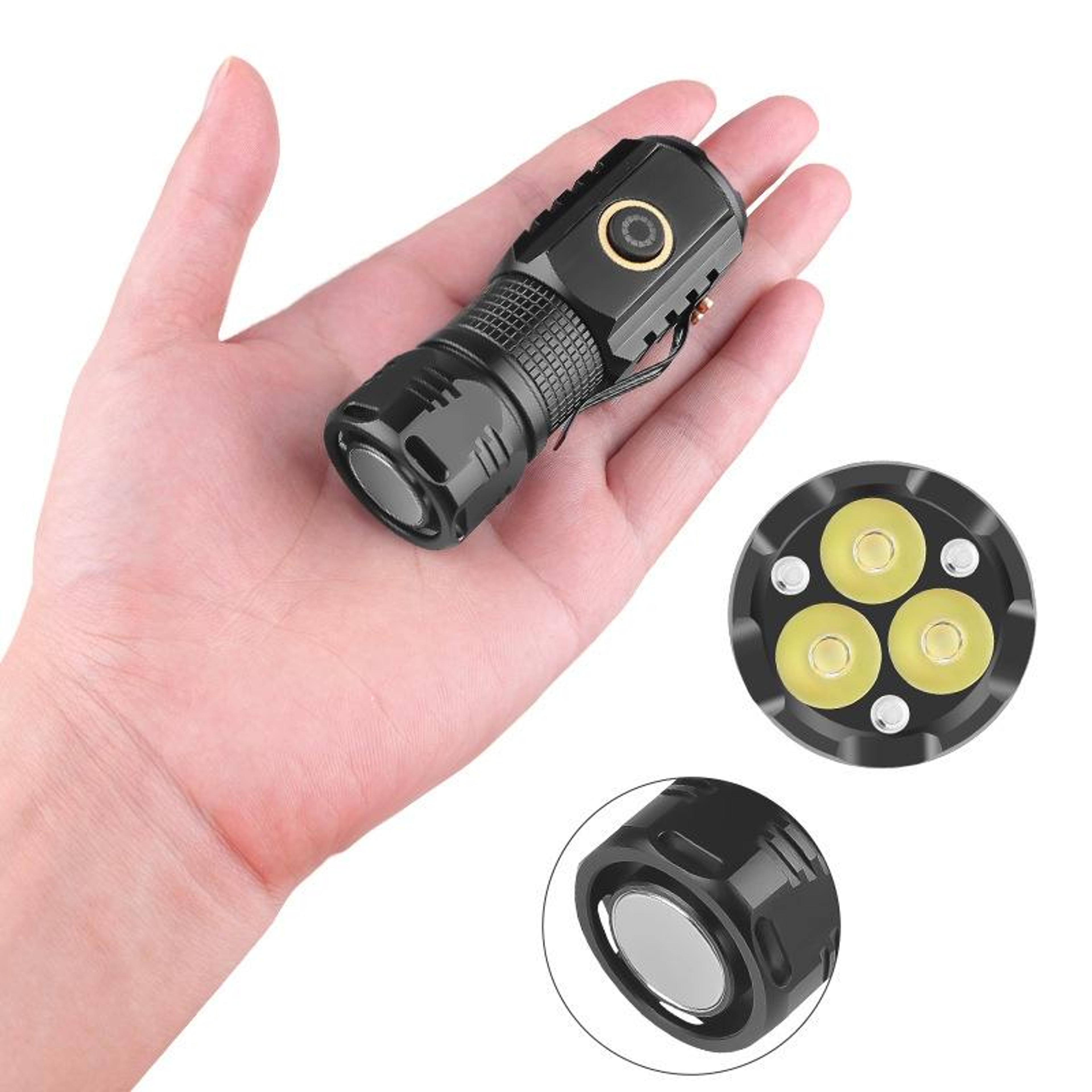 LumaClip Mini LED Flashlight USB C Rechargeable Magnetic EDC Flashlight For Camping  Emergencies 4