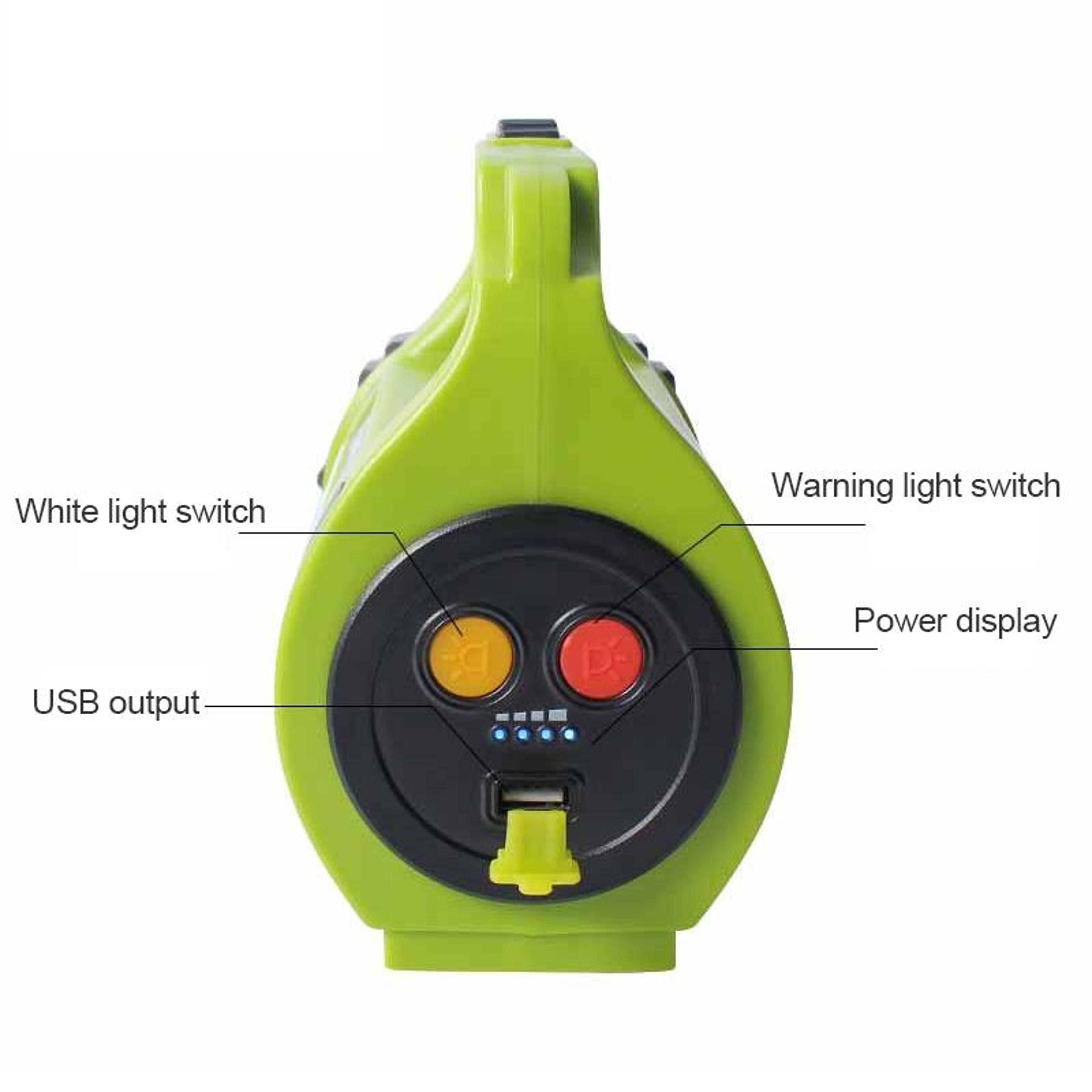1000LM USB Rechargeable LED Searchlight Power Bank For Camping Emergencies  Outdoor Adventures 7