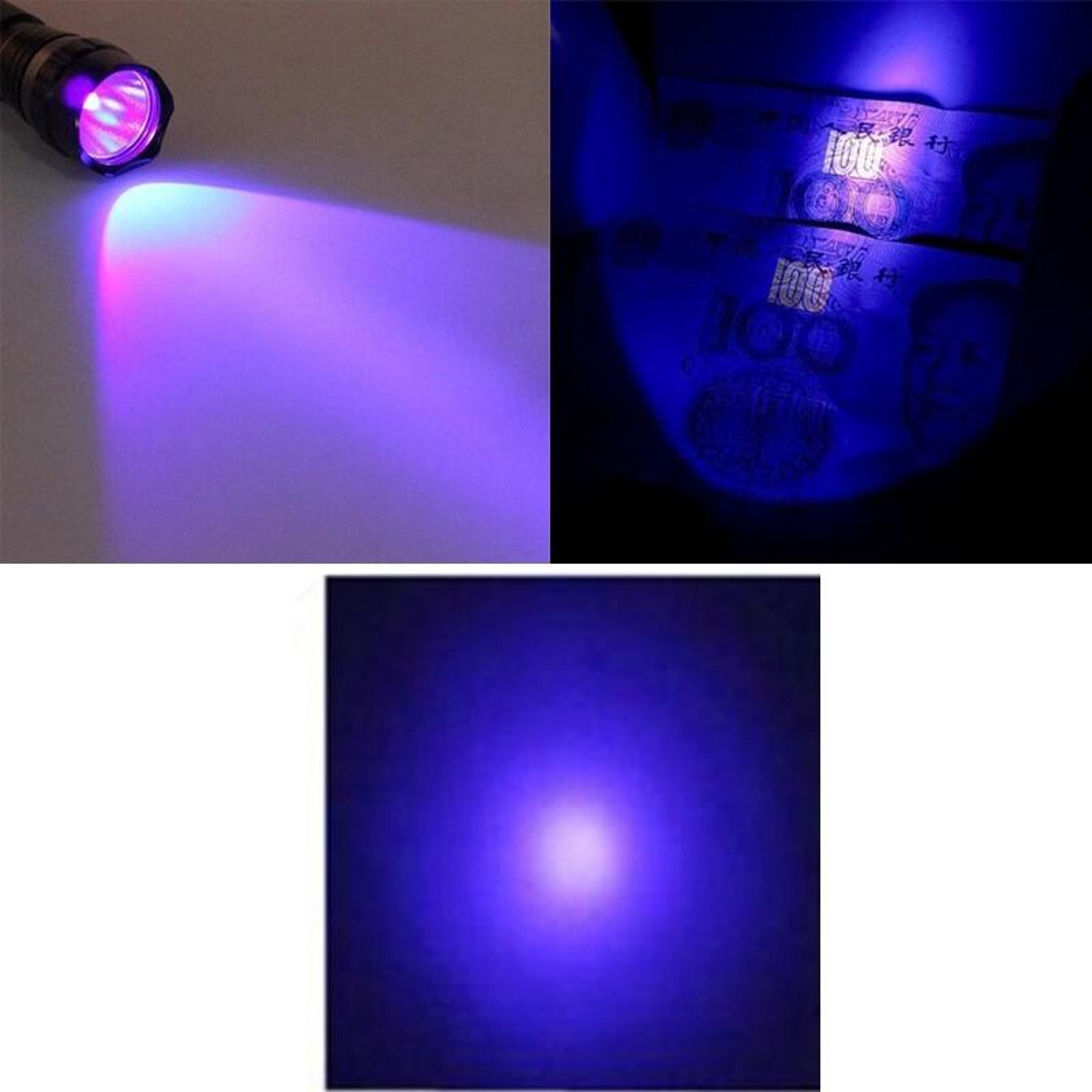 600LM UV Flashlight For Currency Detection Leak Inspection  Fluorescent Testing 6