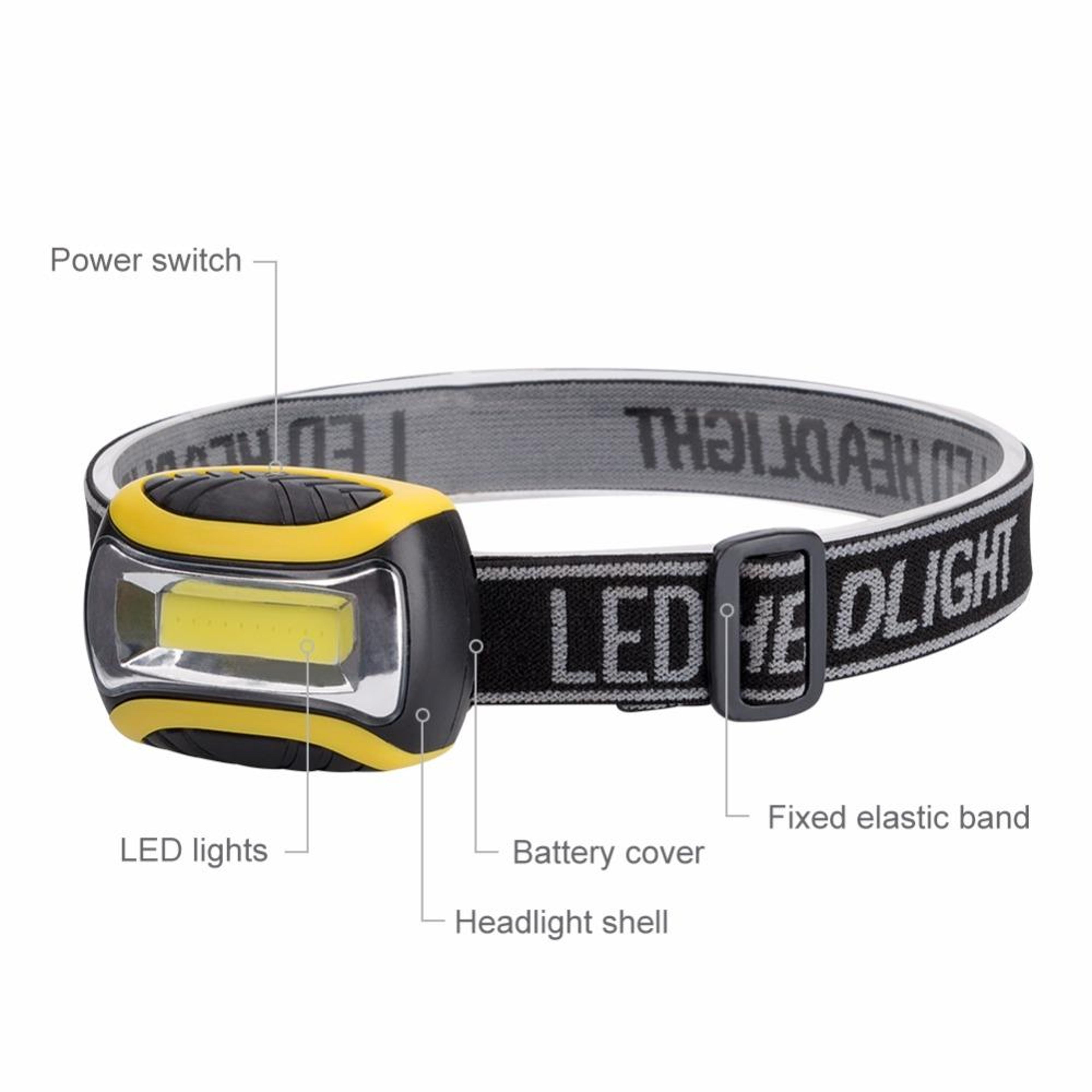 LumiTrail COB LED Headlamp 3 Mode Waterproof Head Torch For Camping Fishing  Cycling 4