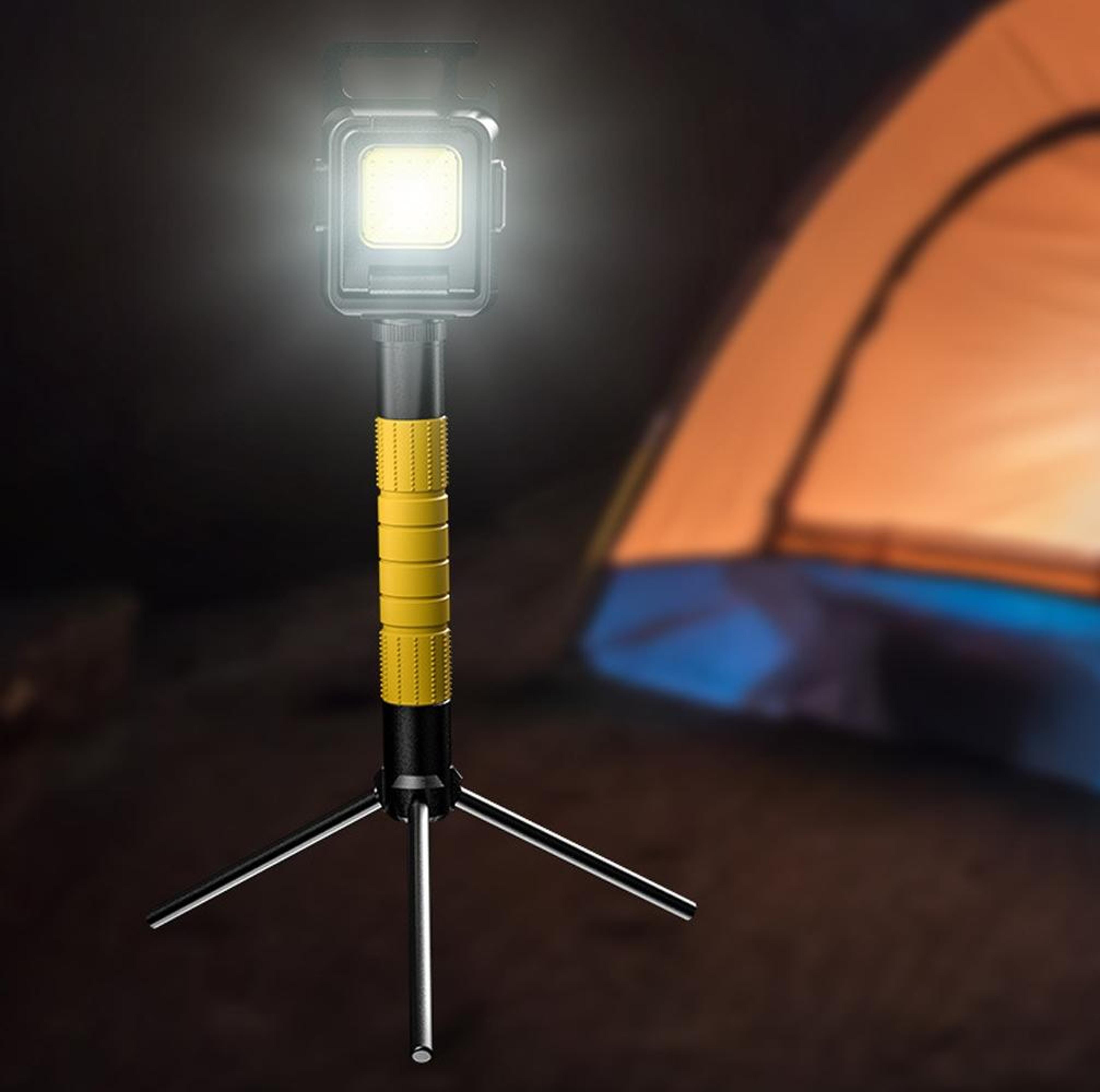 portable mini cob keychain flashlight usb rechargeable bright camping light