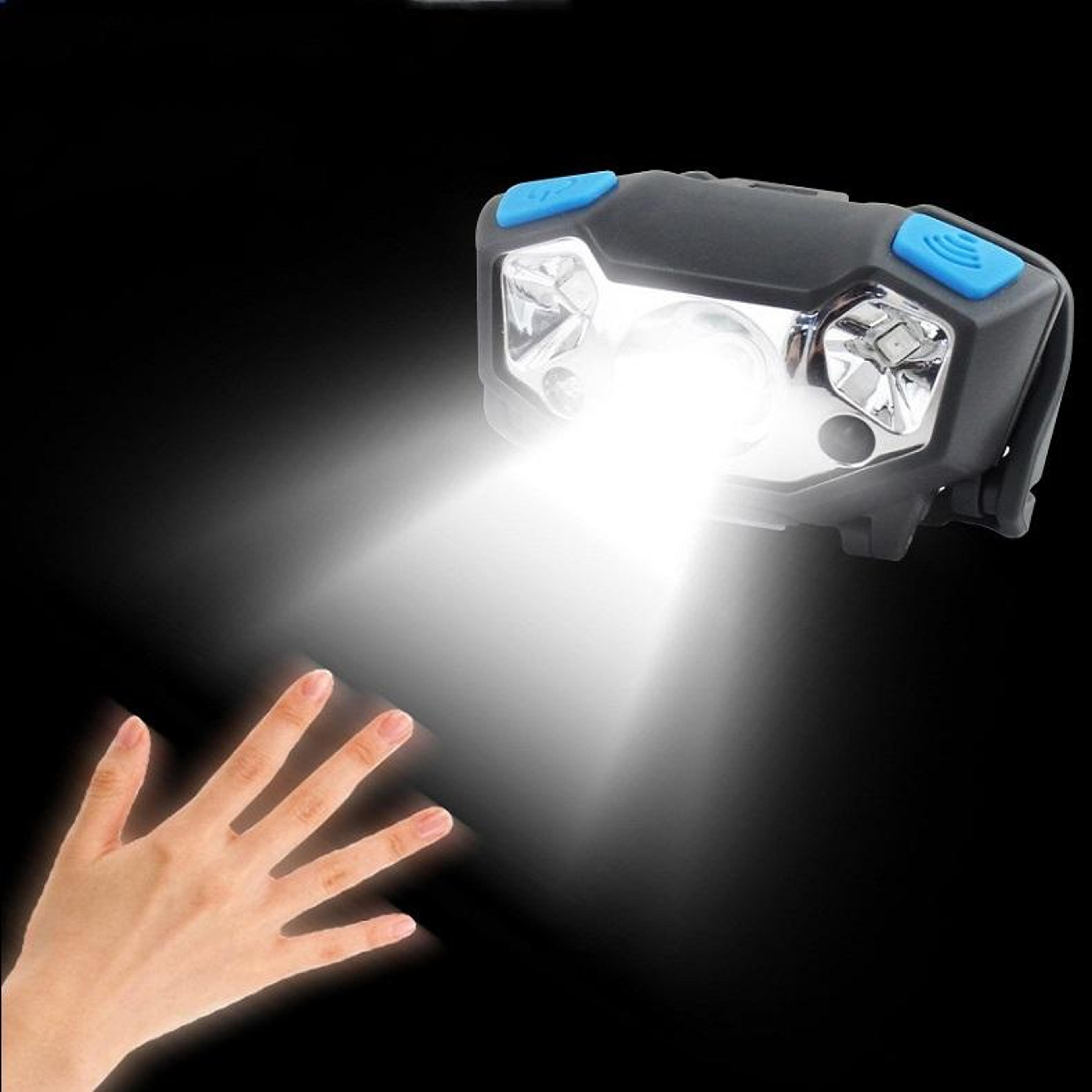 lumisense usb rechargeable motion sensor waterproof led headlamp for fishing & outdoor adventures