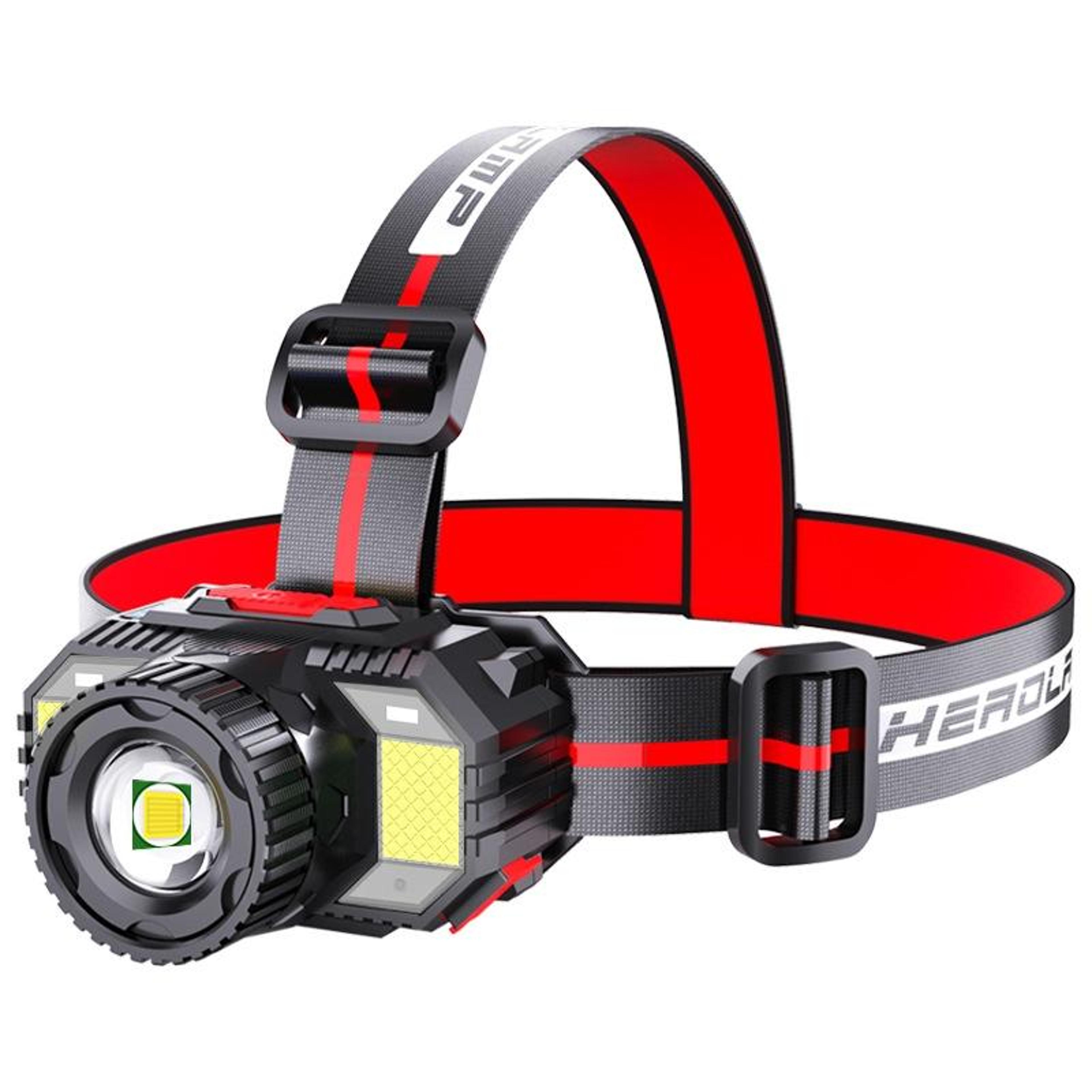 ultrabeam 1000lm led headlamp usb rechargeable motion sensor zoom flashlight
