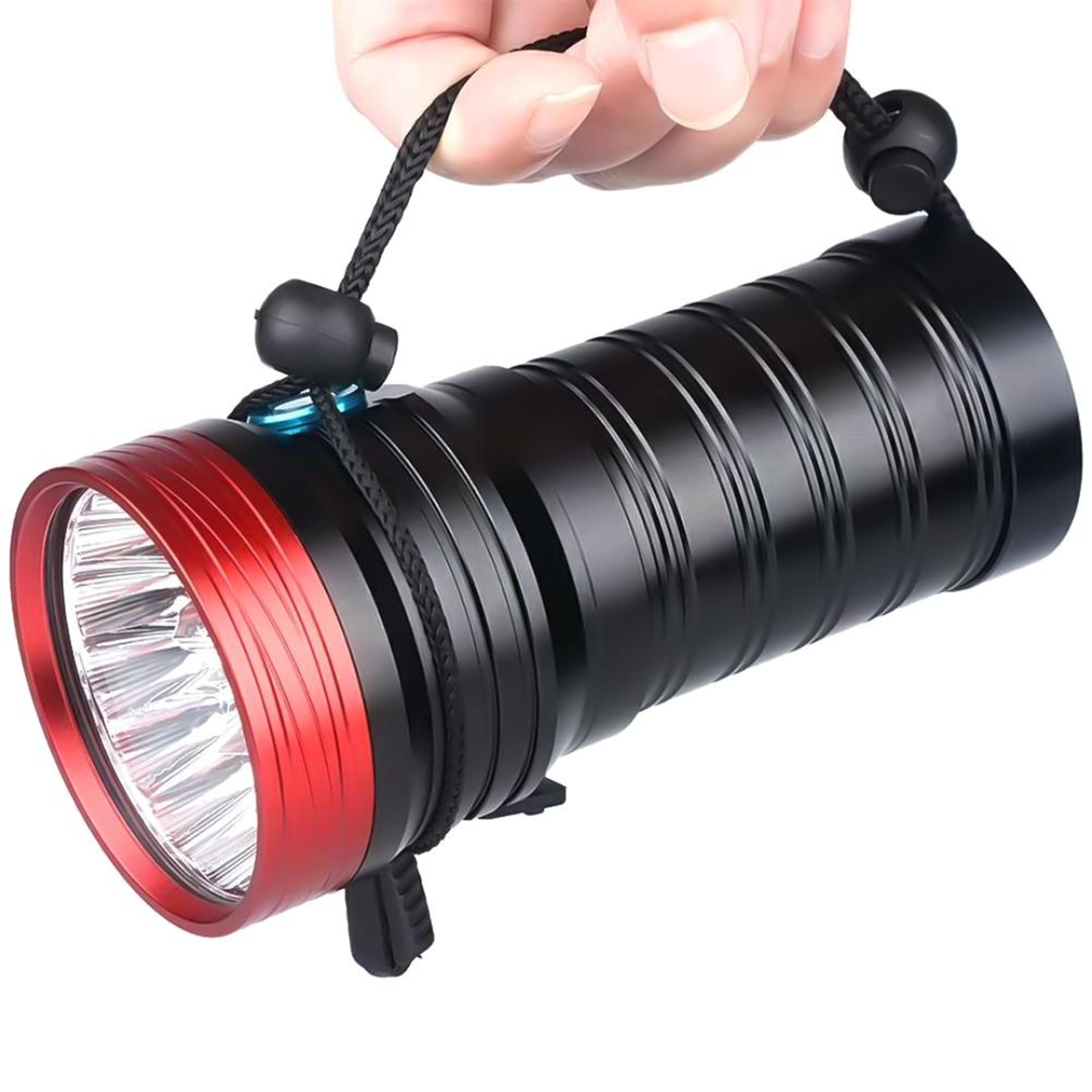 db18 ultrabeam 18 t6 high power led tactical flashlight with usb rechargeable battery set
