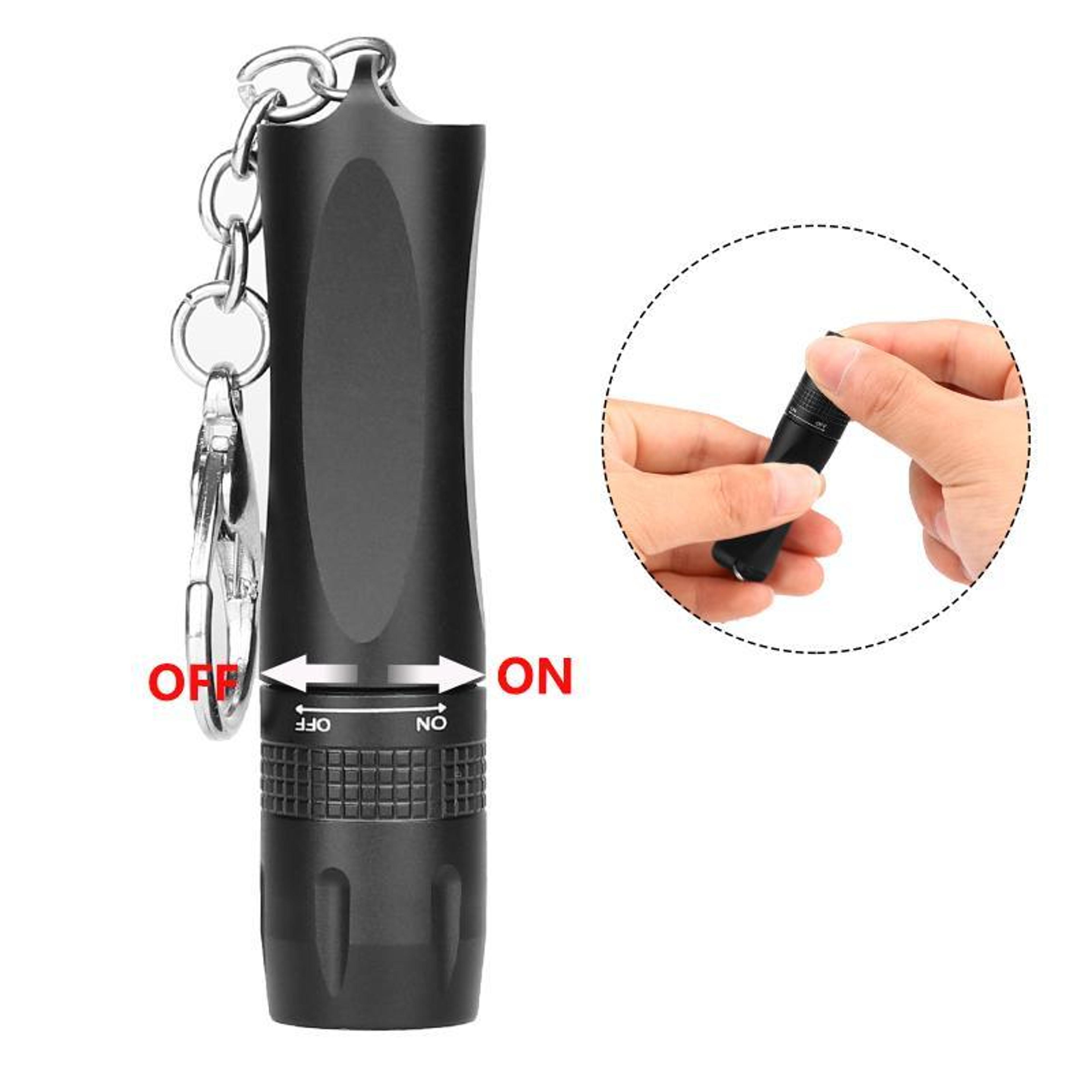 Mini Portable LED Keychain Flashlight Compact EDC Torch 3