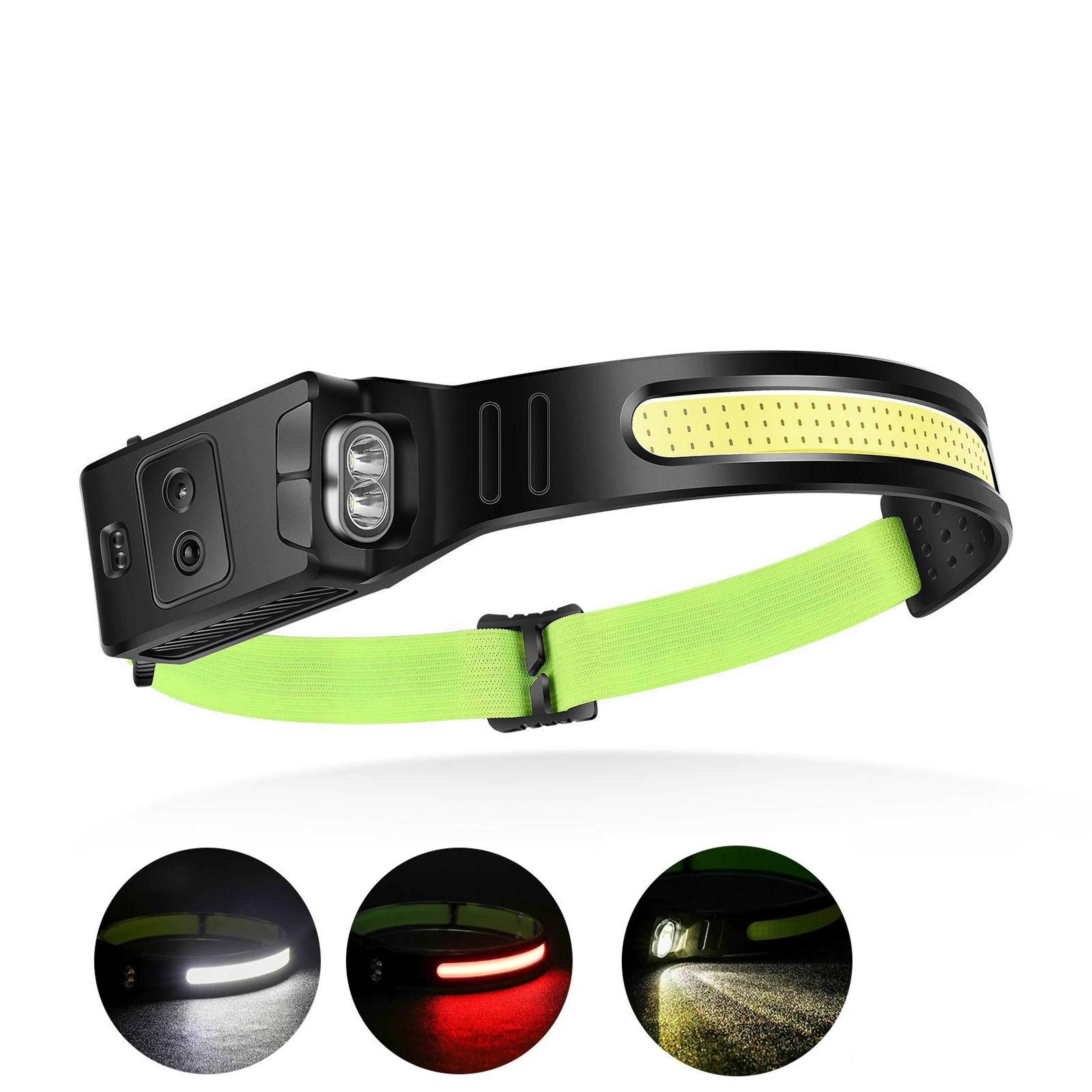 proactive ultra bright running & cycling head torch waterproof led sensor headlight
