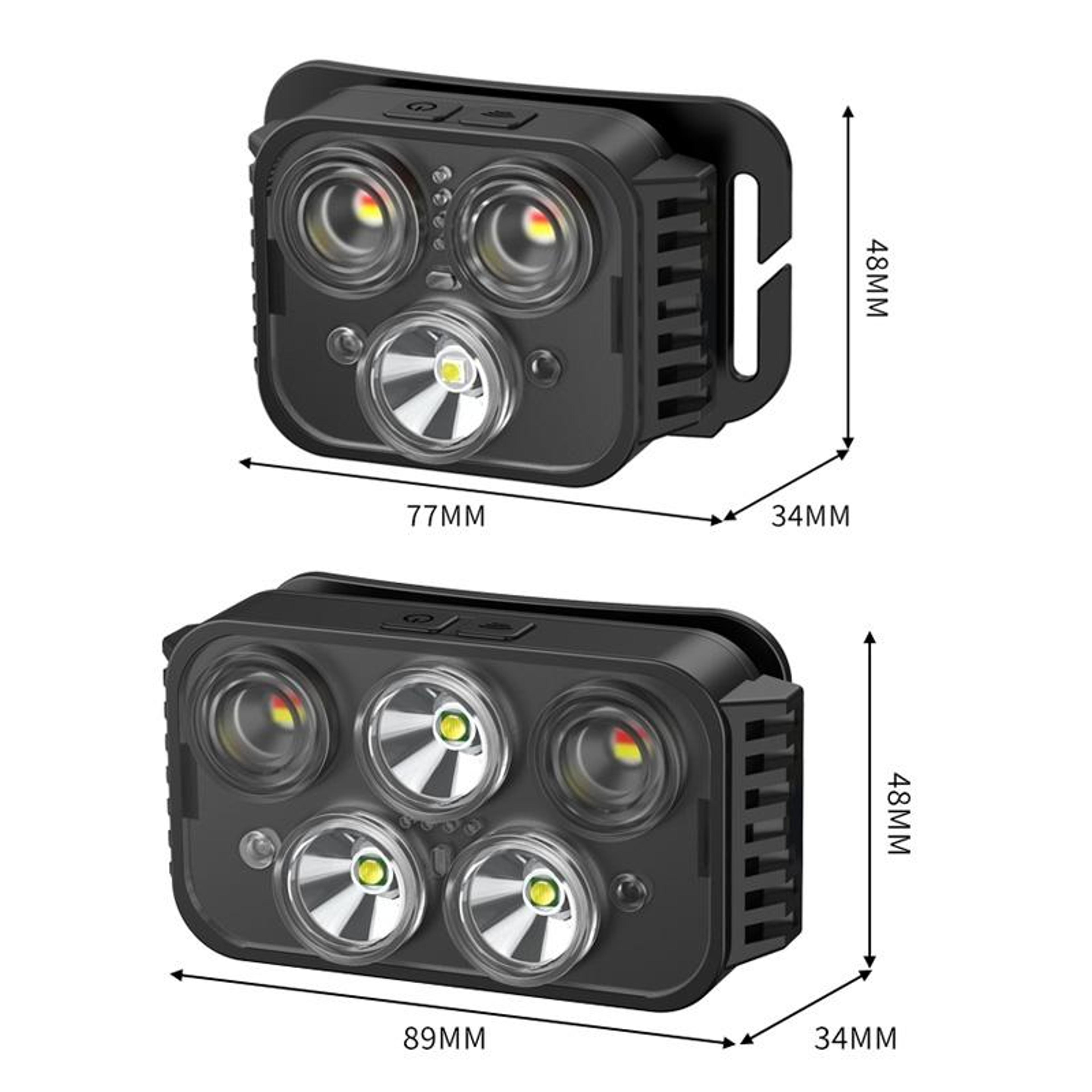USB Rechargeable Waterproof Outdoor Headlamp Multi Mode Fishing  Camping Light 4