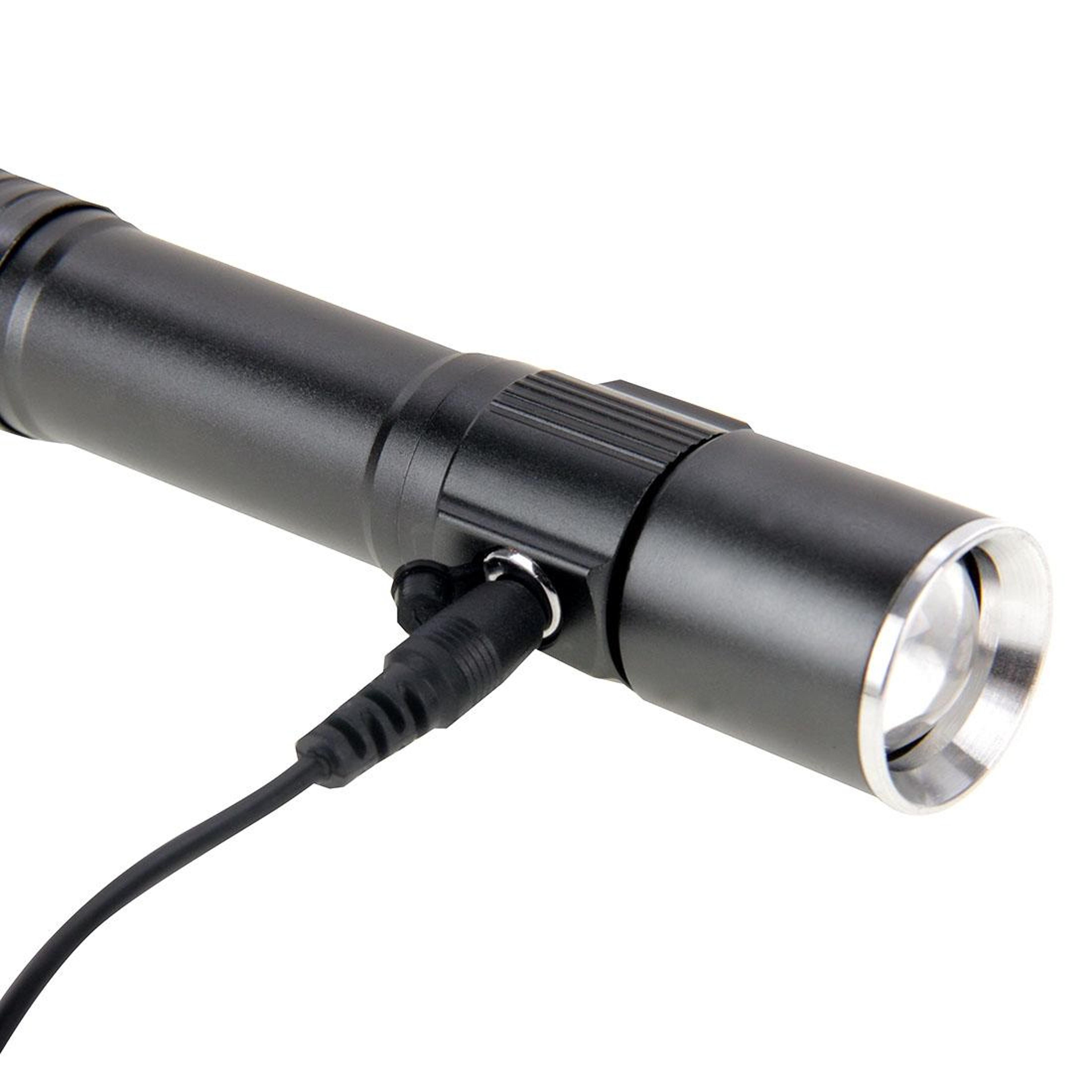 Rechargeable Dimmable White LED Flashlight With Magnetic Base 10