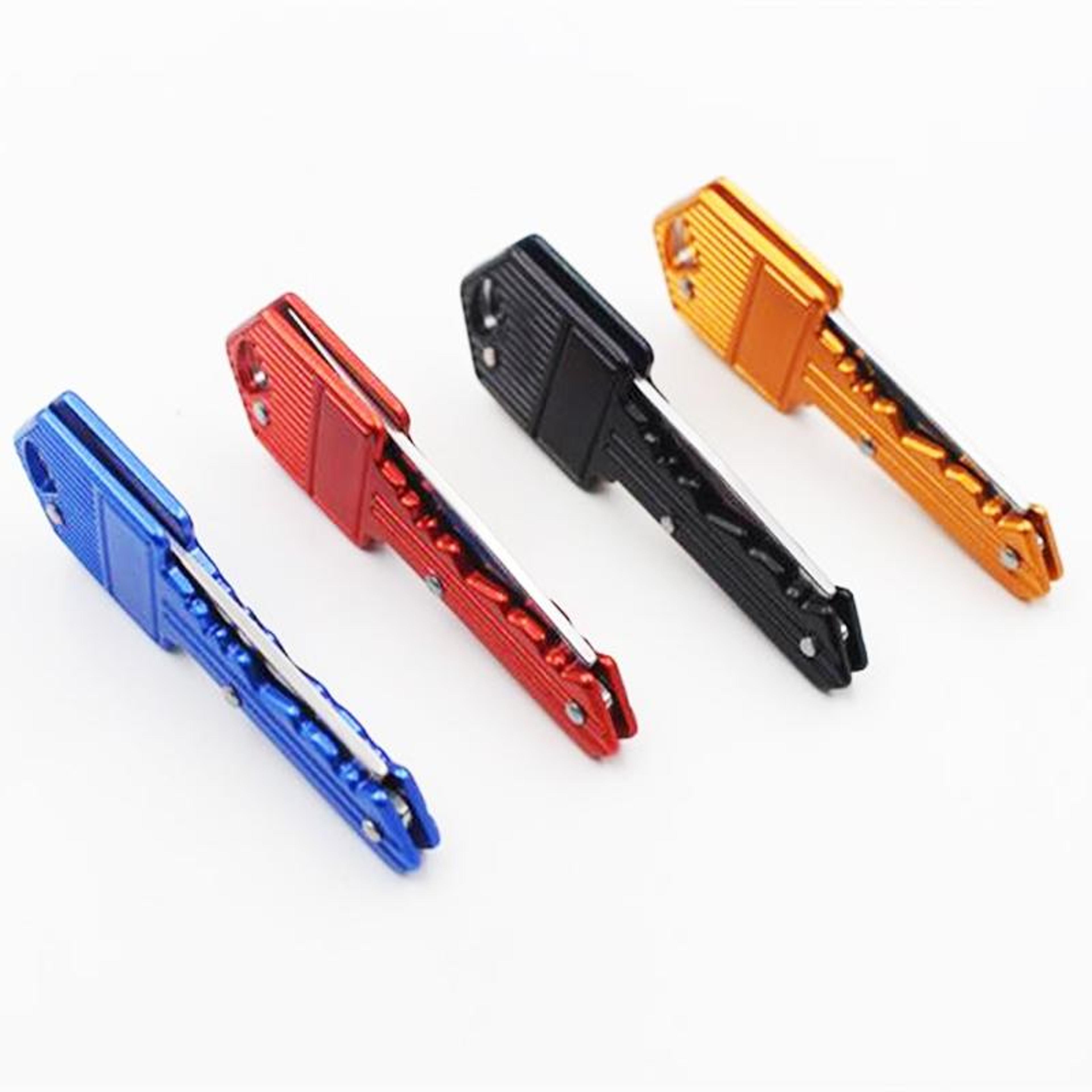 Mini Keychain Folding Knife  Peeler Portable Self Defense Tool 5