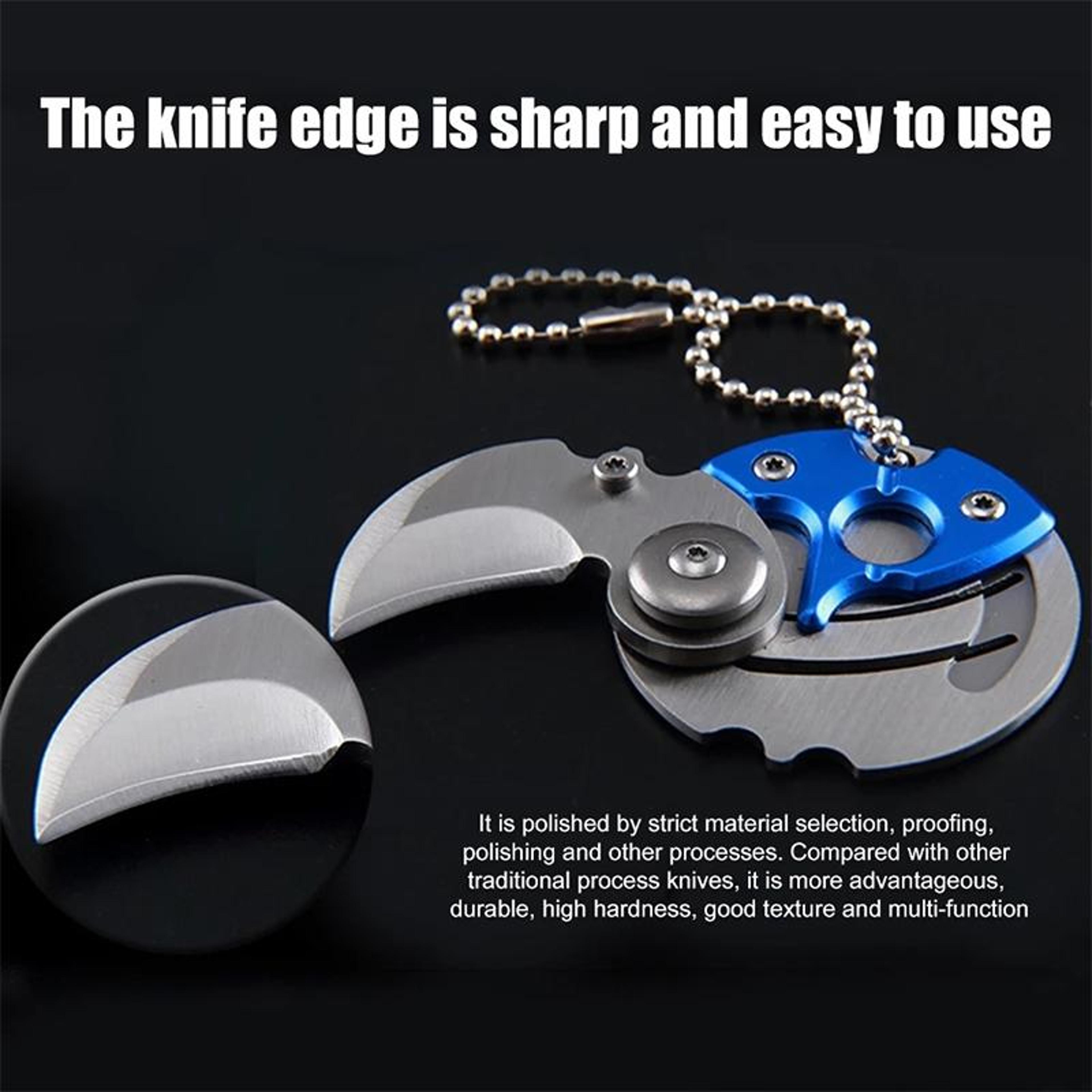 Mini Folding Keychain Pocket Knife Compact EDC Utility Tool For Outdoor Adventures 3