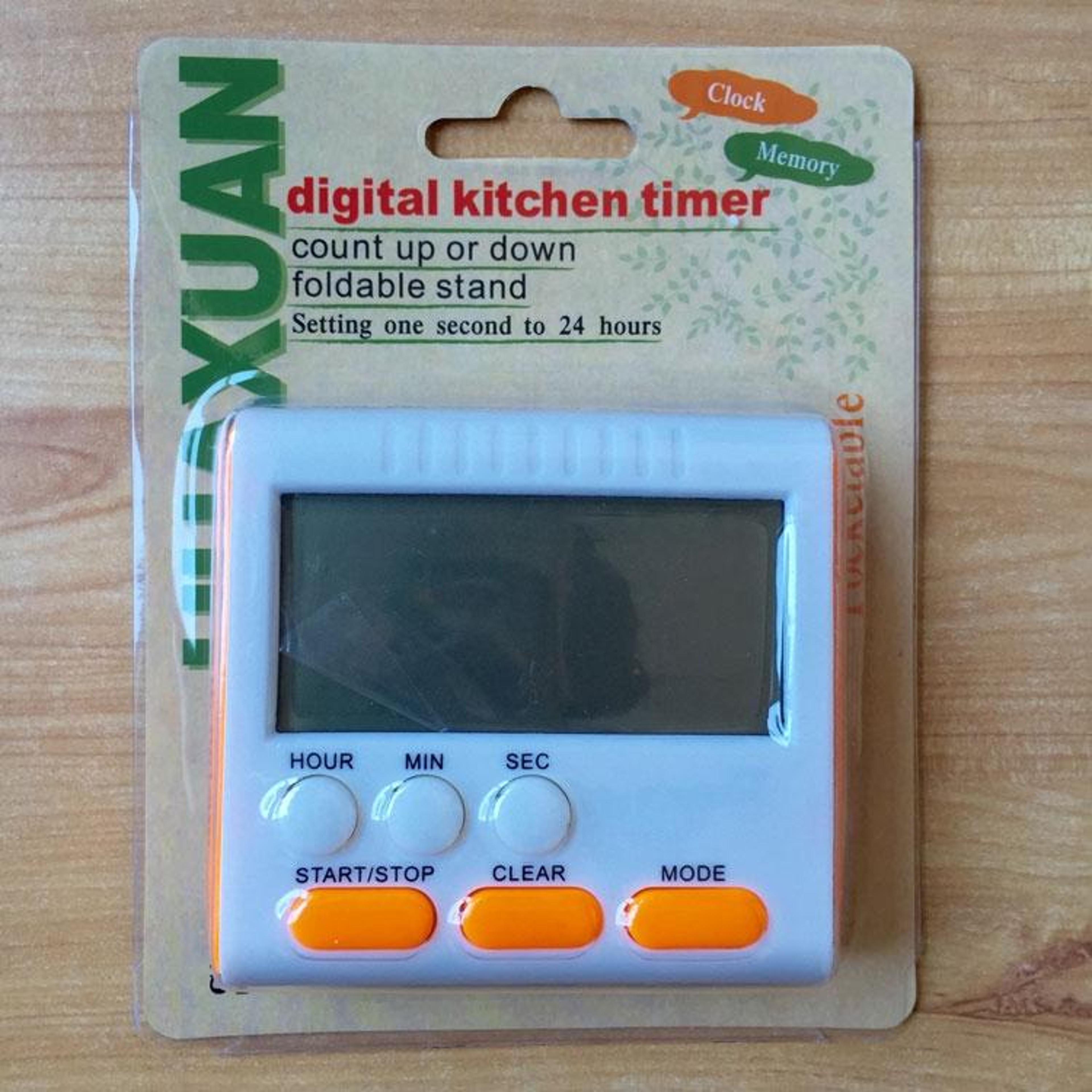 24 Hour Digital Kitchen Timer  Alarm Clock With Magnetic Back And Large LCD Display 8