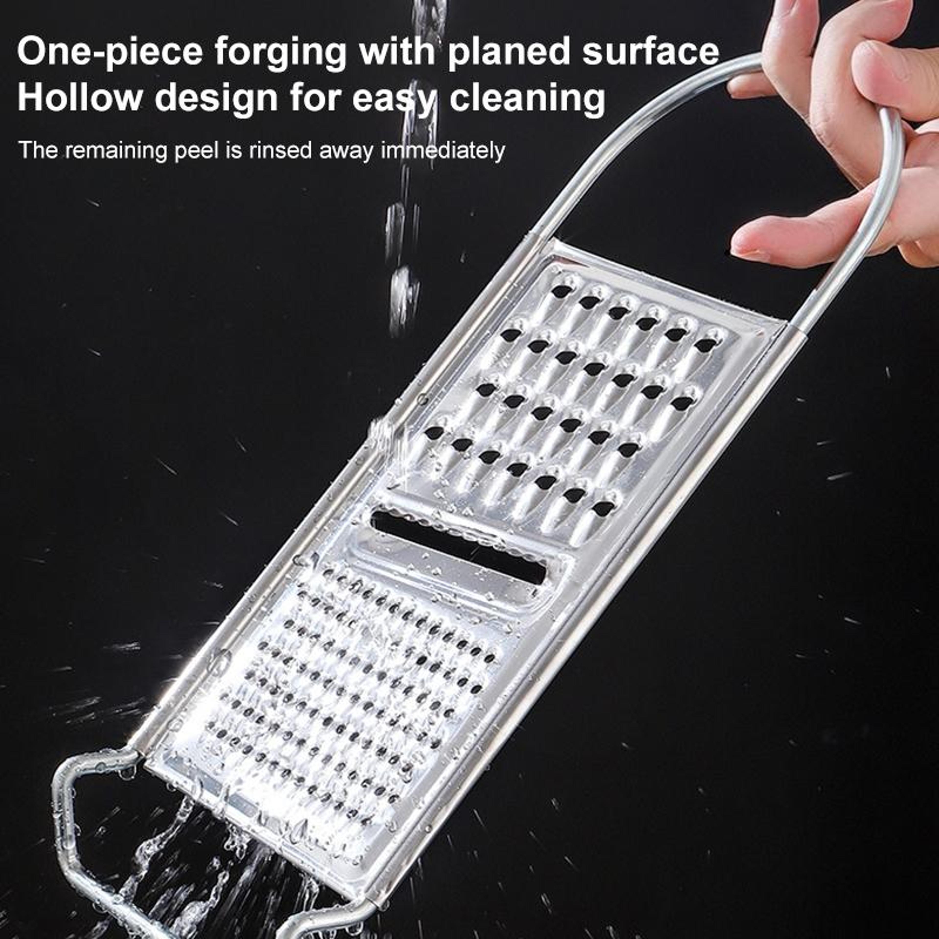 Premium Stainless Steel Vegetable Cutter  Curved Potato Grater 1