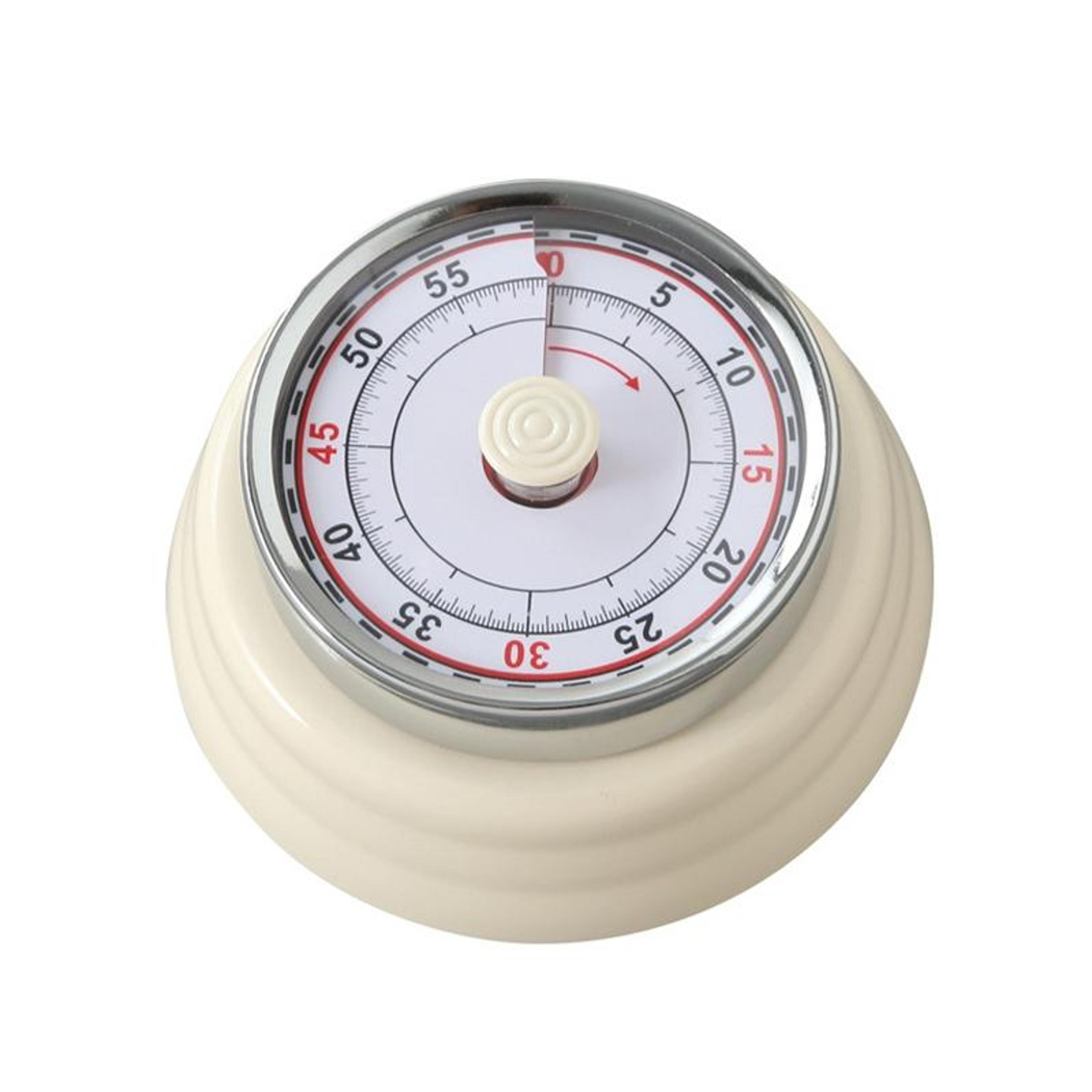 magnetic stainless steel mechanical kitchen timer battery free countdown clock