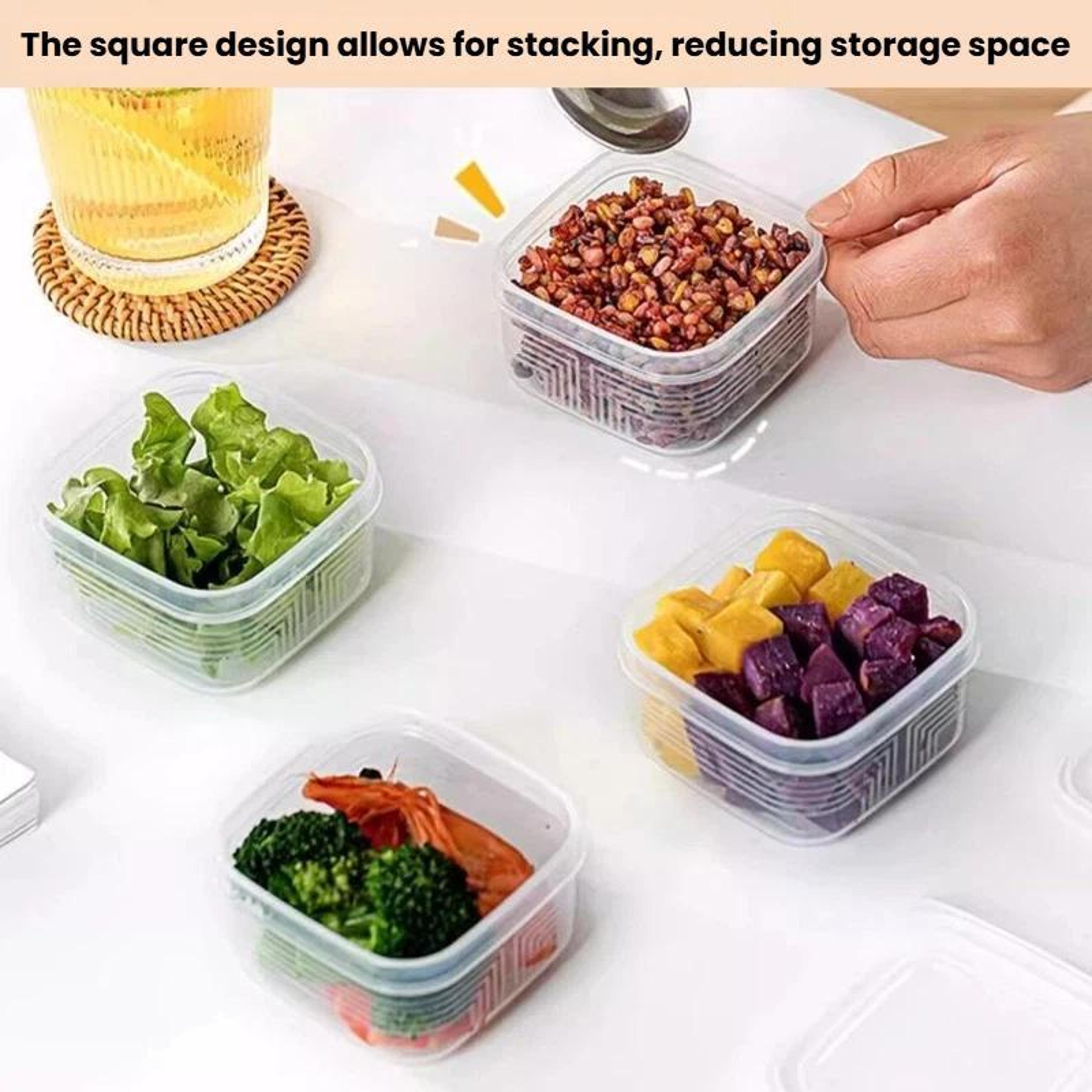 LsCook Airtight Freezer Storage Container  Refrigerator Storage Container 4