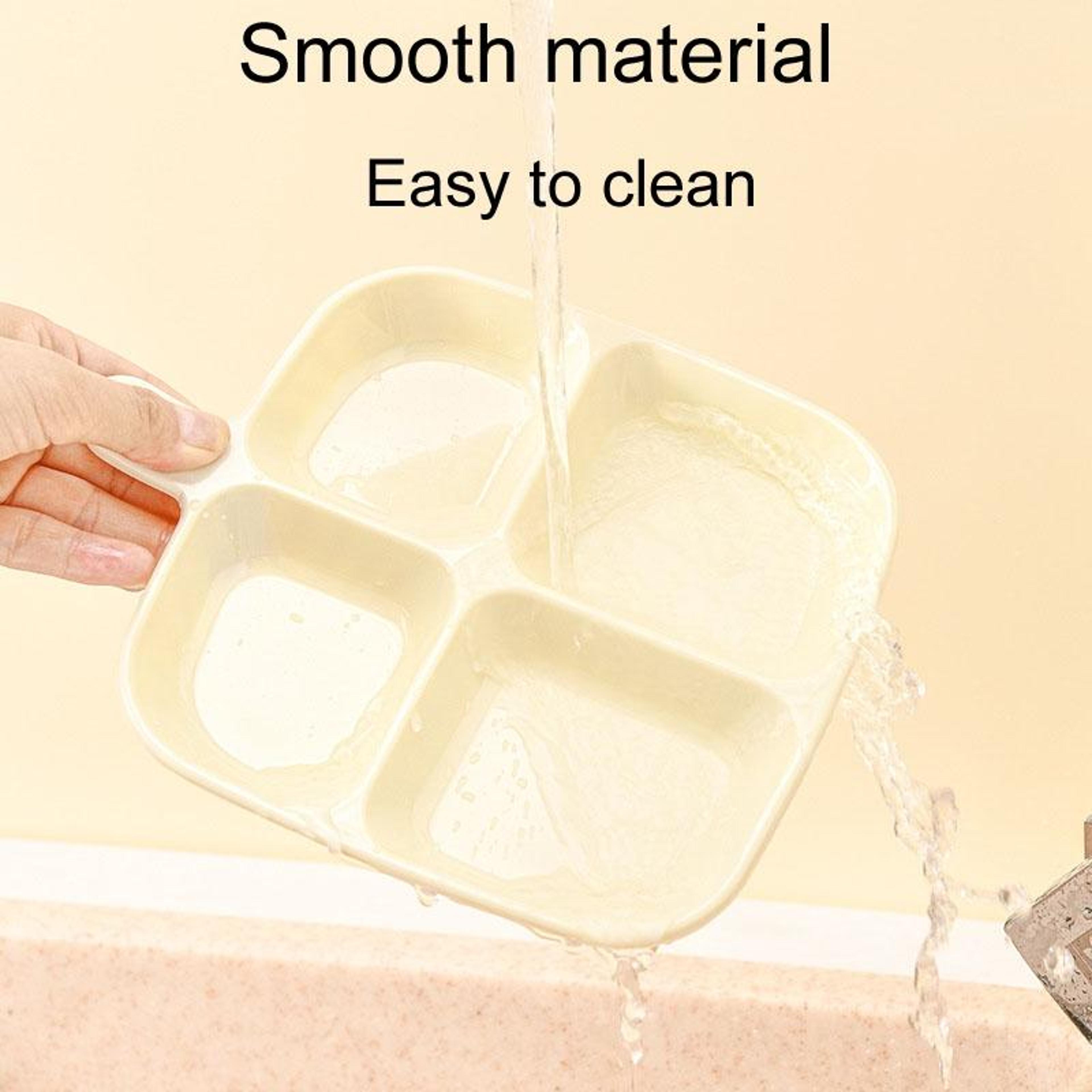 4 Compartment Snack  Spice Serving Tray With Handle Food Storage Organizer 3