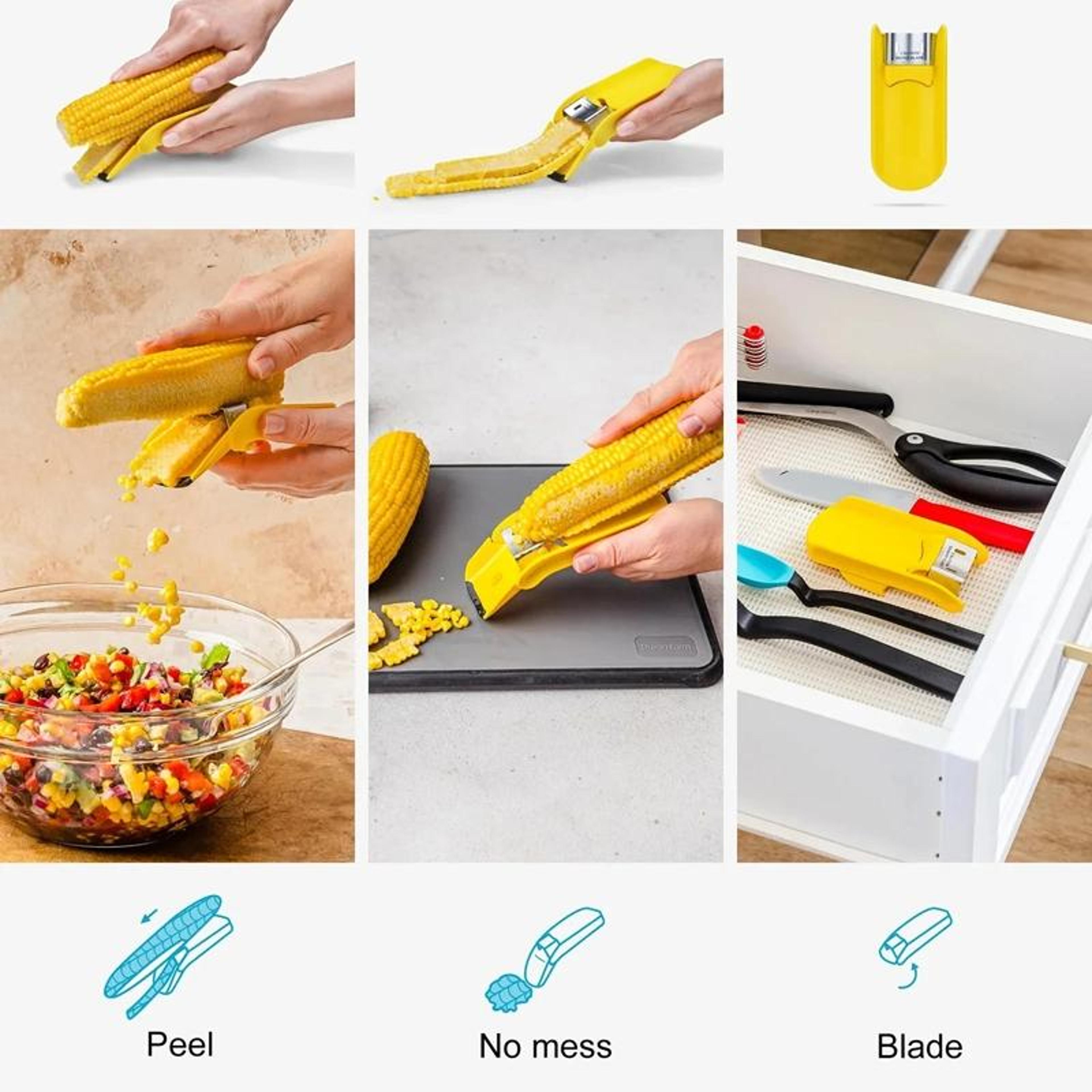 Premium Corn Cob Stripper Knife Fast Kernel Remover Tool 5