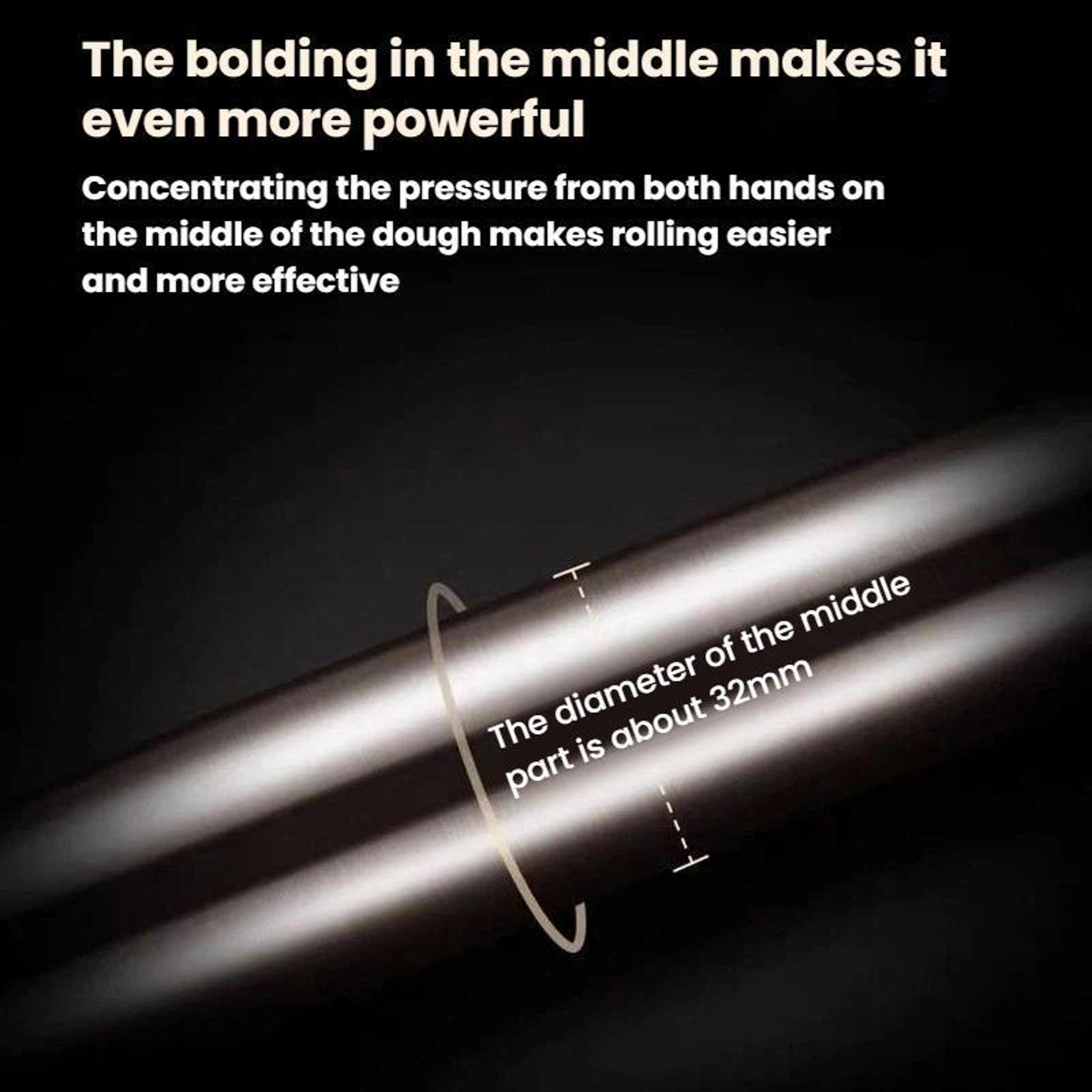 Stainless Steel Rolling Pin For Even Dough Baking And Pastry Making 6