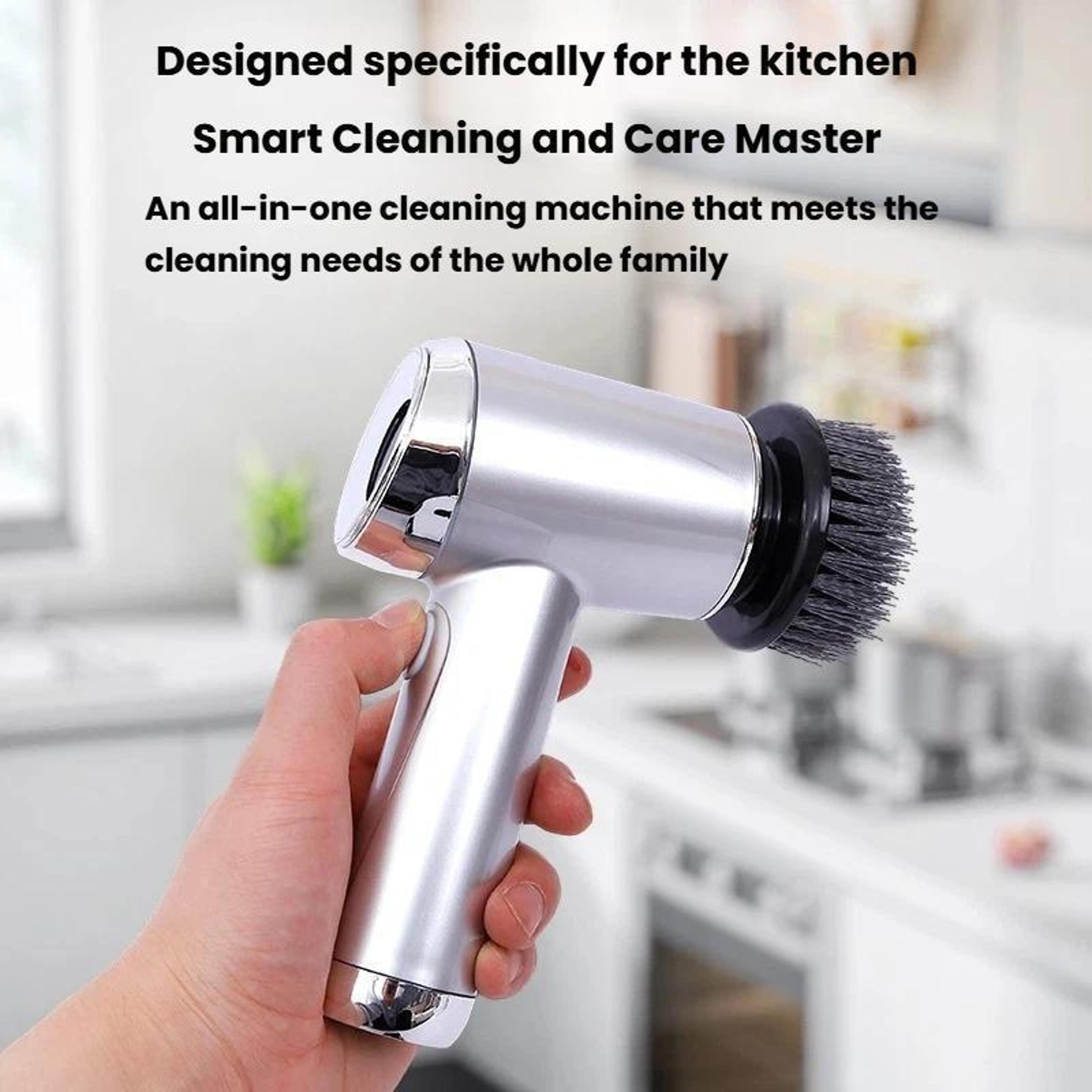 PowerClean 14 Piece Handheld Electric Kitchen Scrubber Brush Set 2