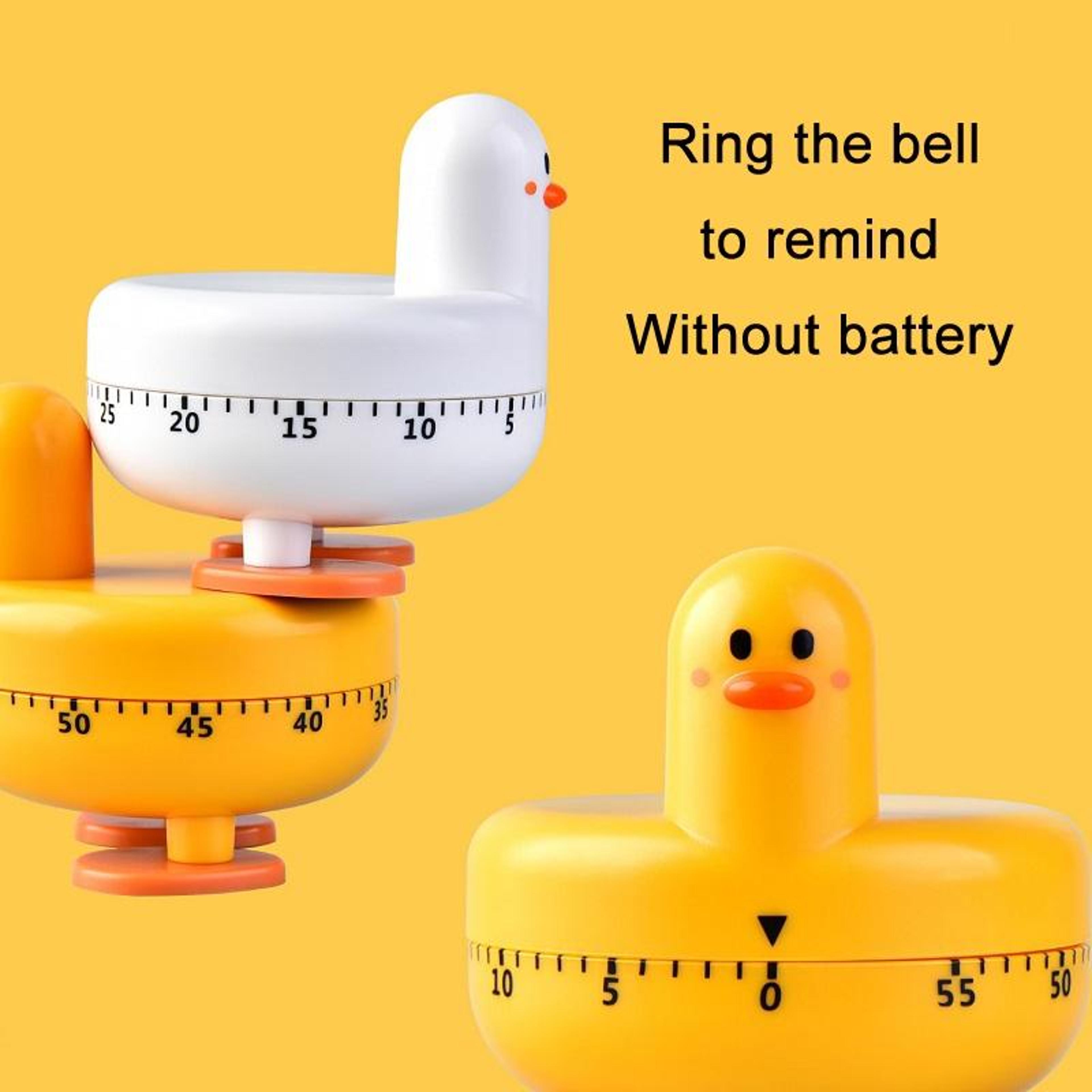 Cute Duck Mechanical Kitchen Timer For Baking  Cooking Time Management 4