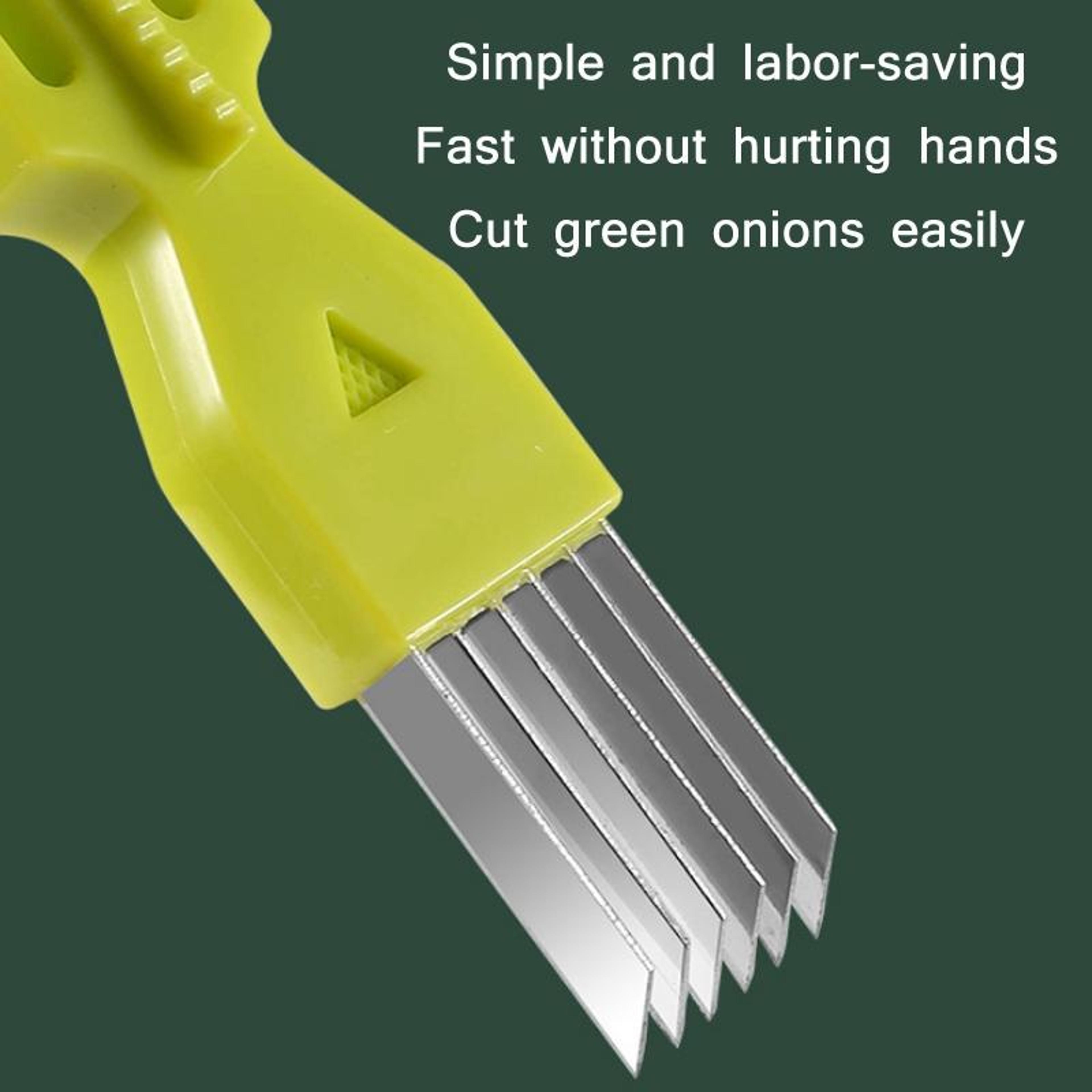 Premium Multifunctional Green Onion Peeler  Scallion Slicer Kitchen Herb Cutter 3