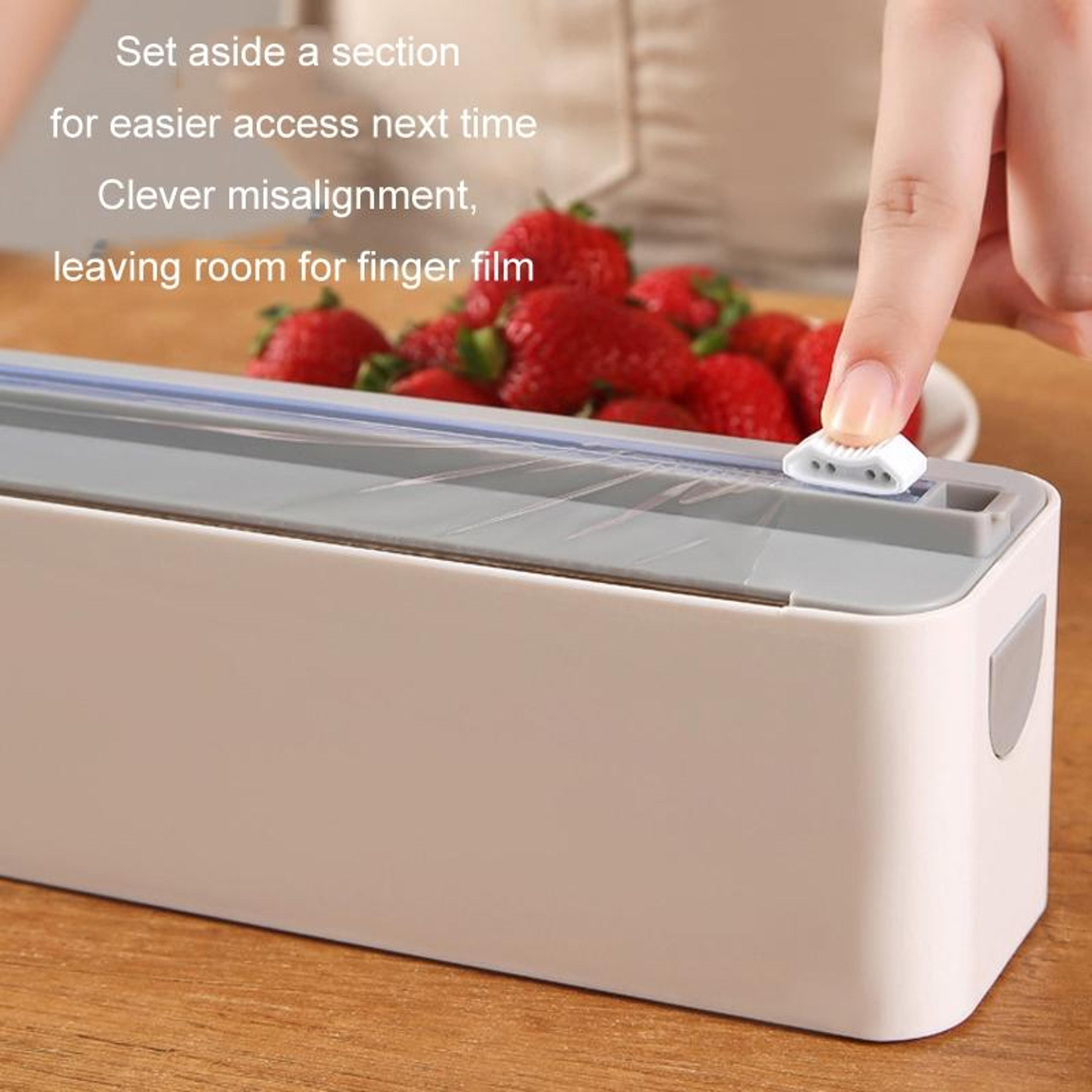 Magnetic Wall Mounted Kitchen Wrap Cutter  Storage Organizer 6