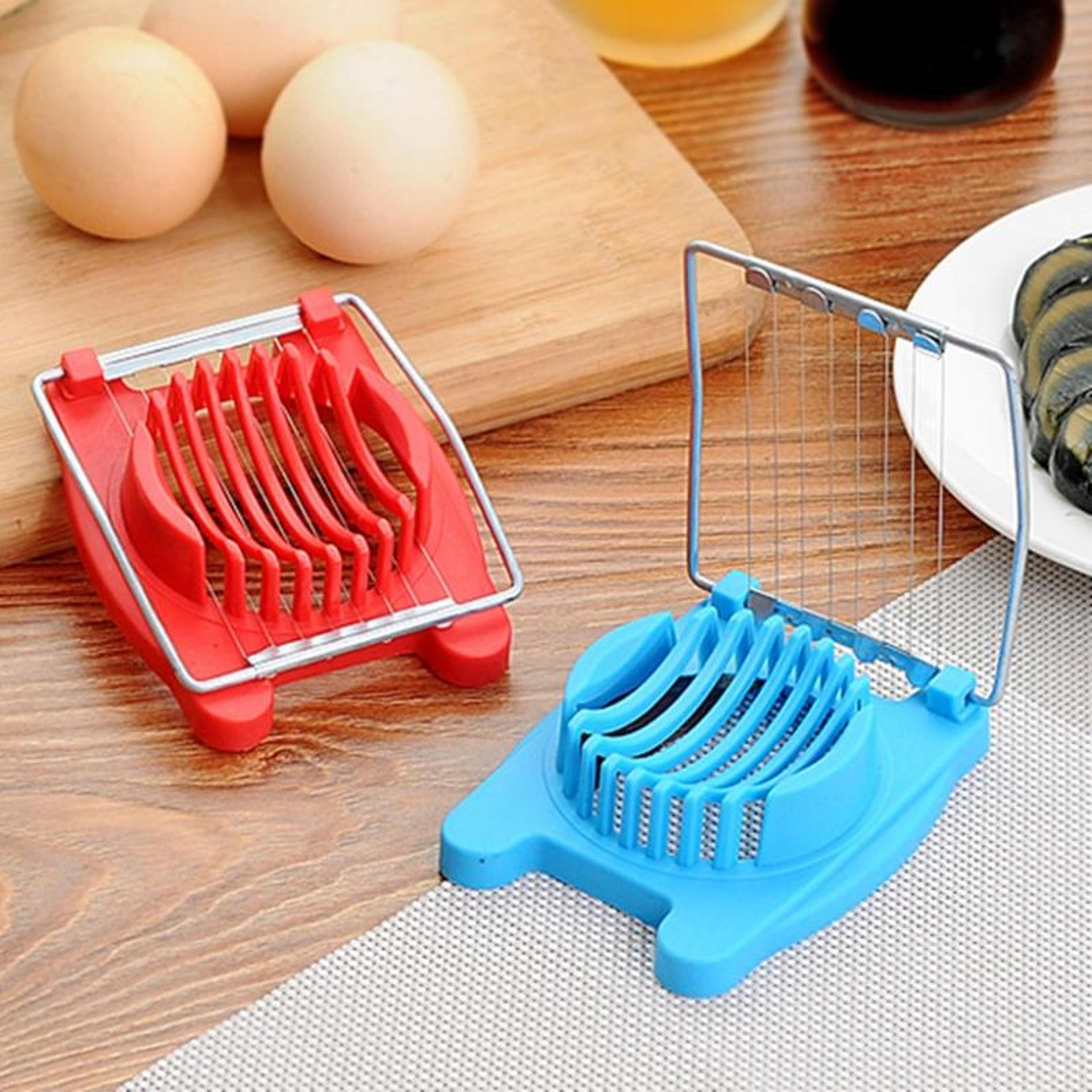 Premium Multifunction Kitchen Egg Slicer  Stainless Steel Egg Cutter Set 2