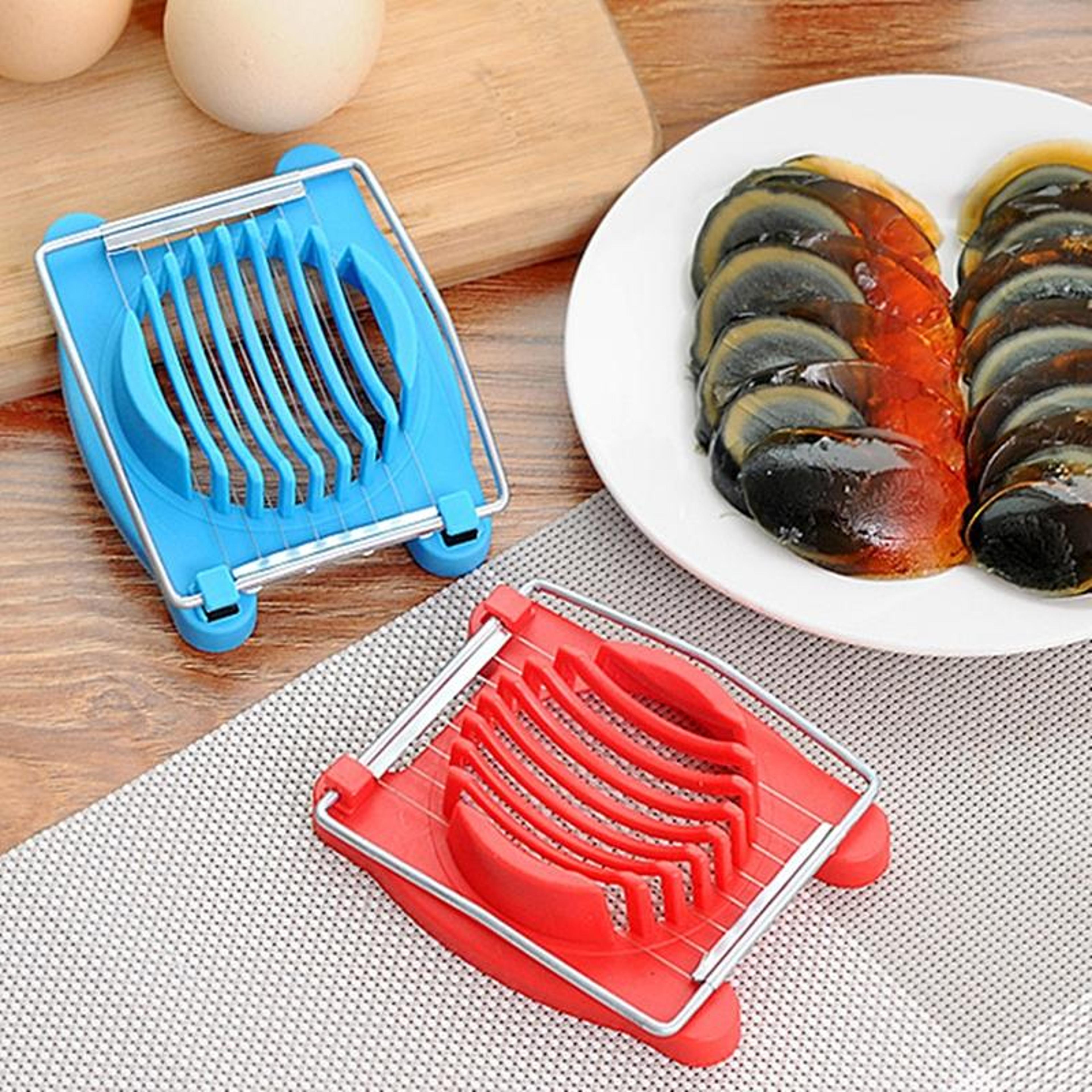 Premium Multifunction Kitchen Egg Slicer  Stainless Steel Egg Cutter Set 4