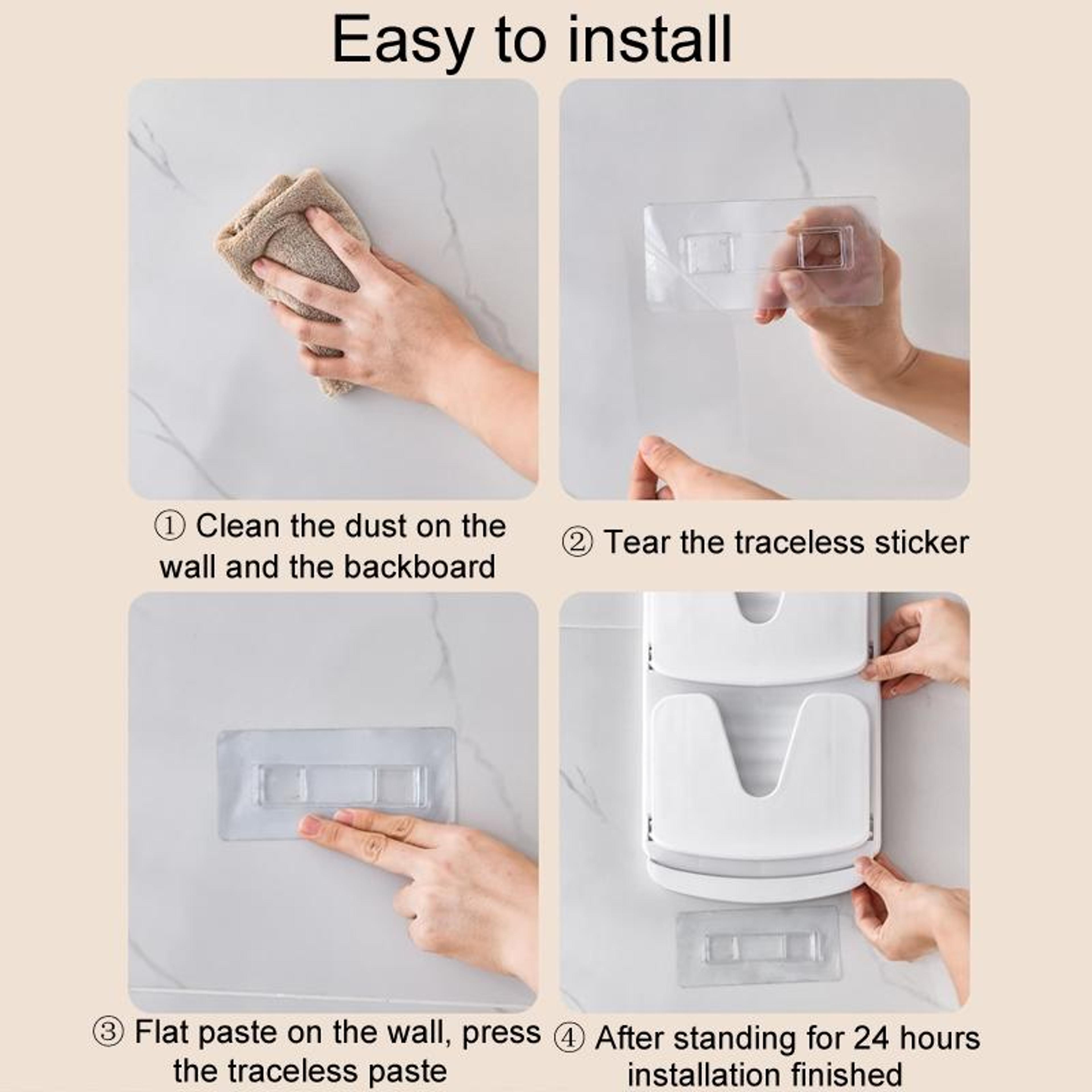 Wall Mounted Foldable Pot Lid Holder  Double Layer Kitchen Organizer Rack 8