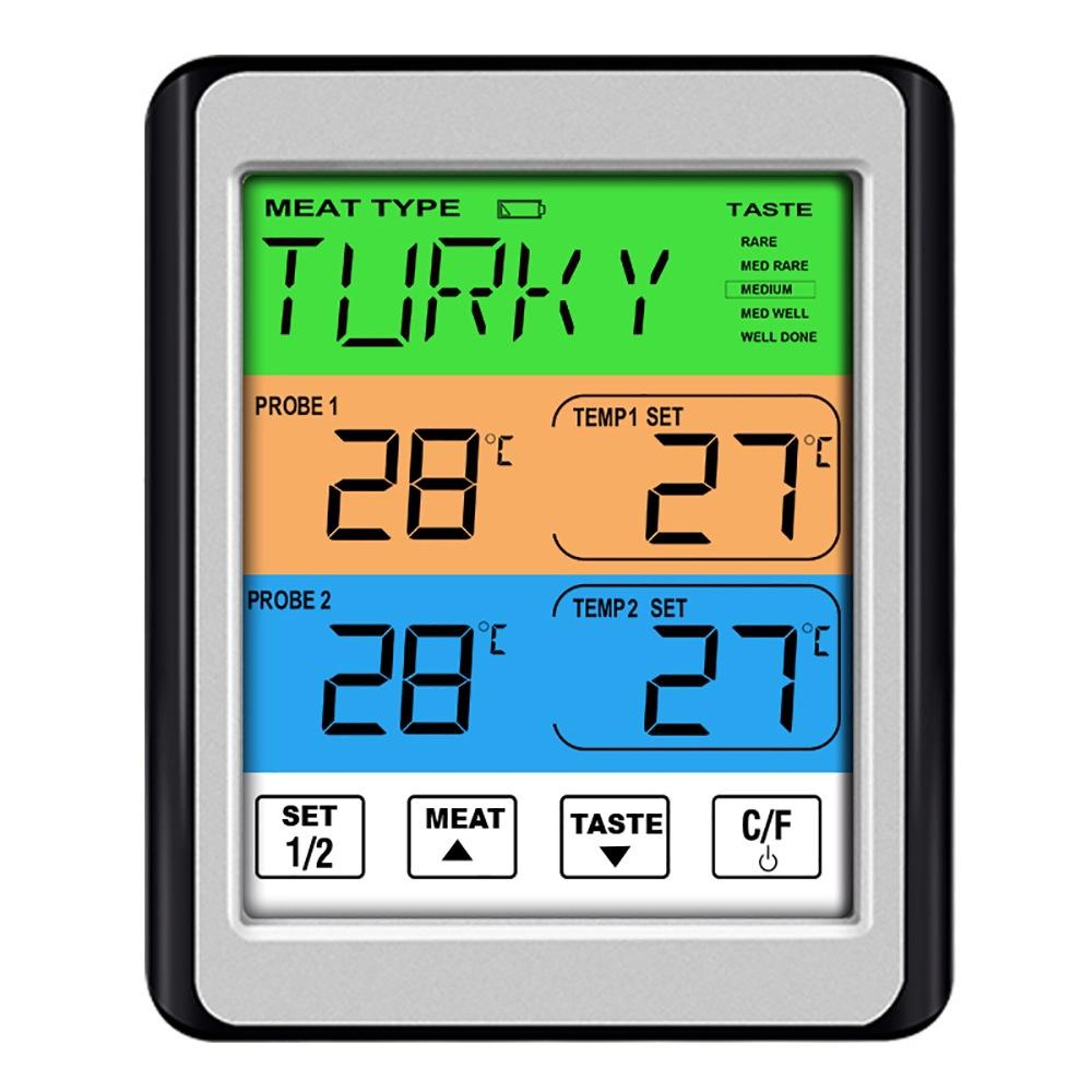 Smart Grill  Kitchen Thermometer With Dual Probes And Color Screen 4
