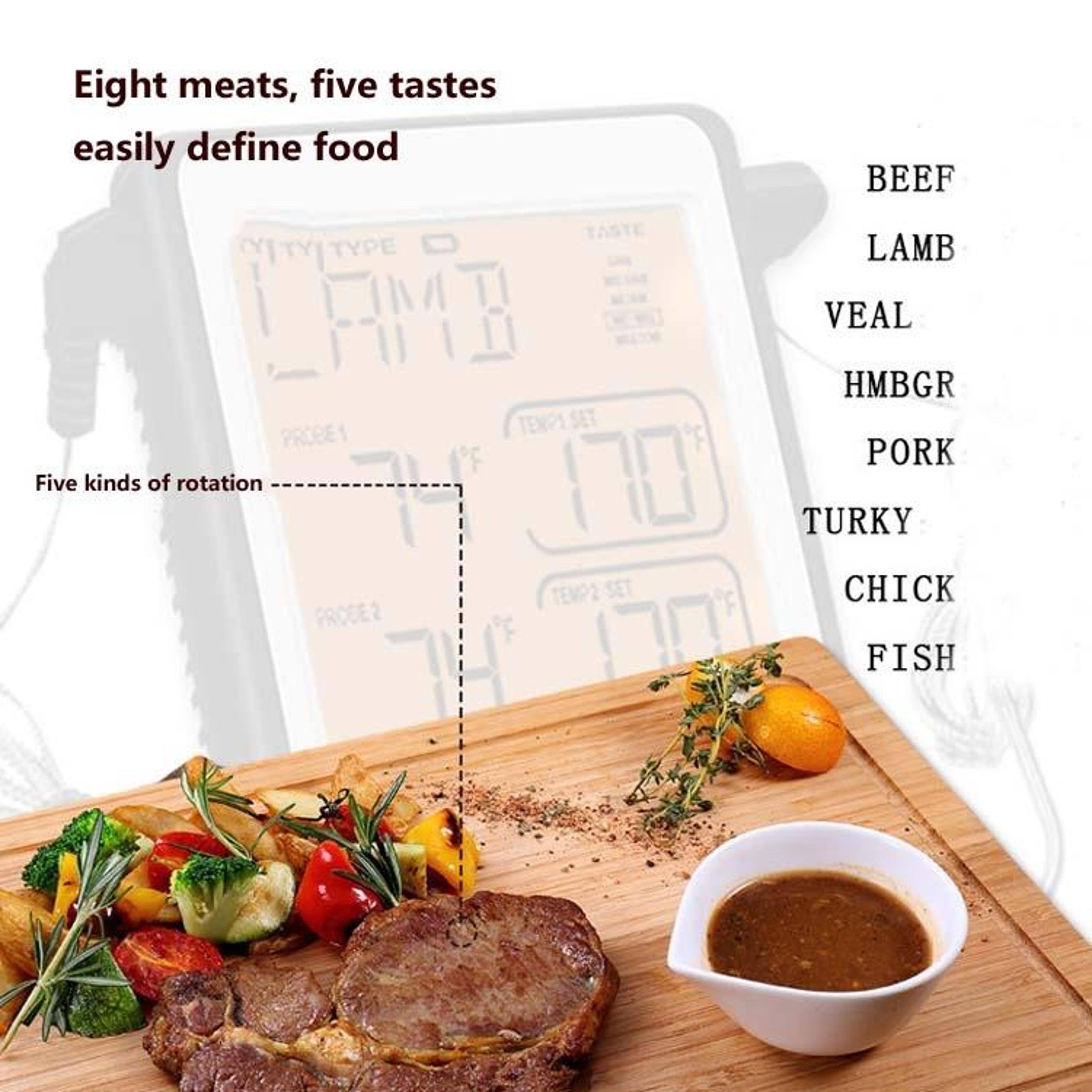 Smart Grill  Kitchen Thermometer With Dual Probes And Color Screen 6